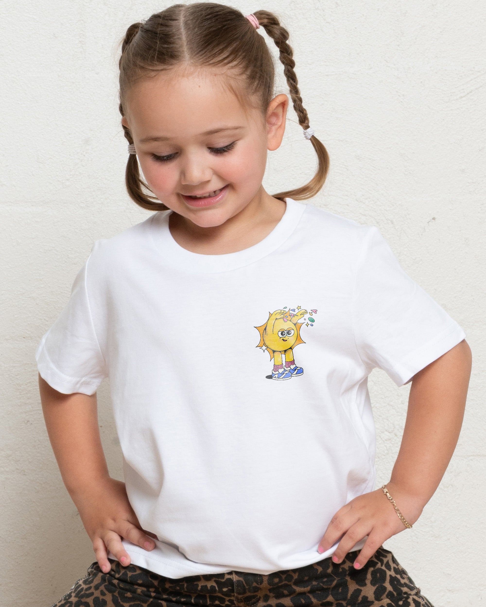 Hit Em' With the Good Vibes White Kids T-Shirt