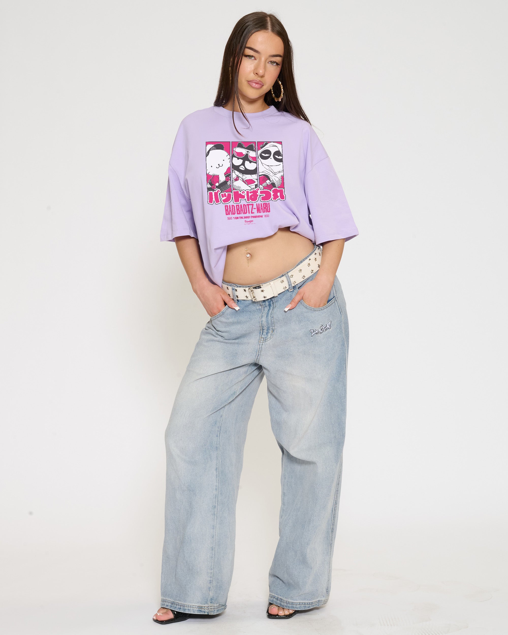 Bad Badtz-Maru Skate Oversized Tee Official Hello Kitty and Friends collab Threadheads