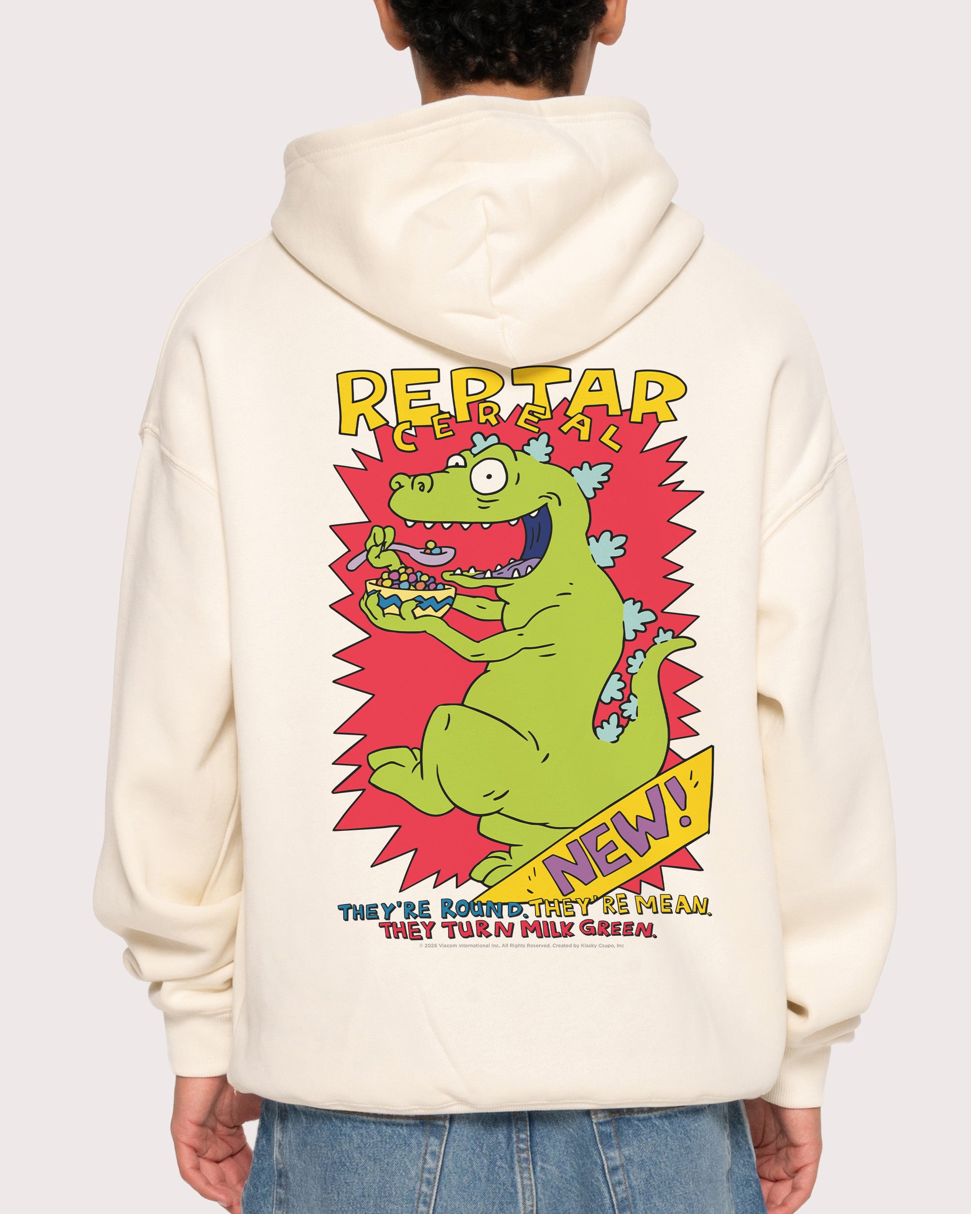 Reptar Cereal Natural Hoodie