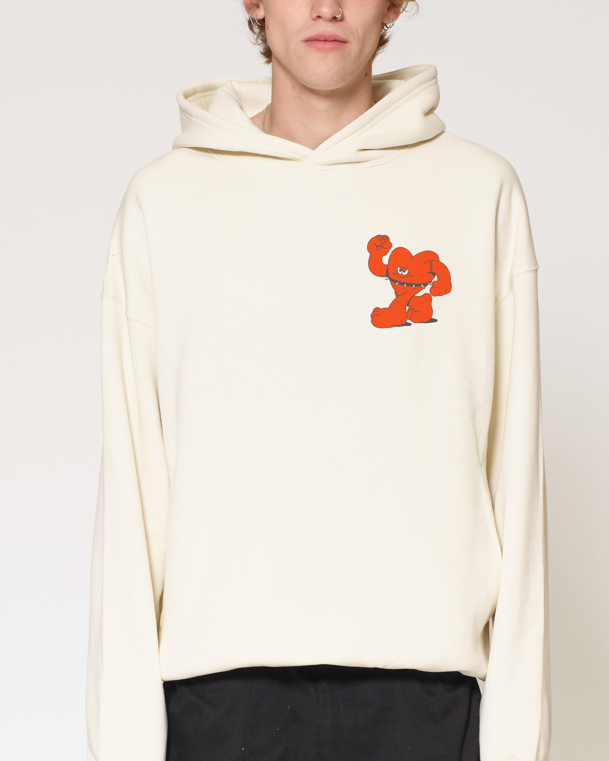 Hardcore Heartcore Natural Hoodie
