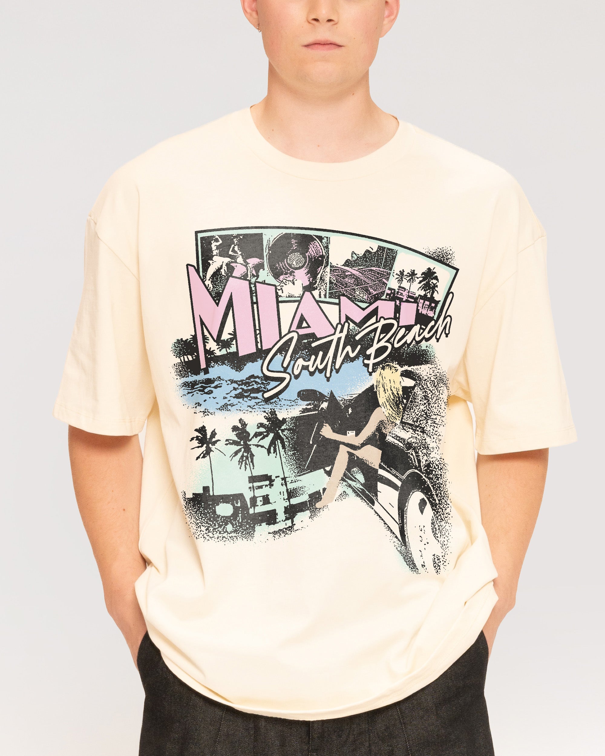 TH2257 Natural Oversized Tee