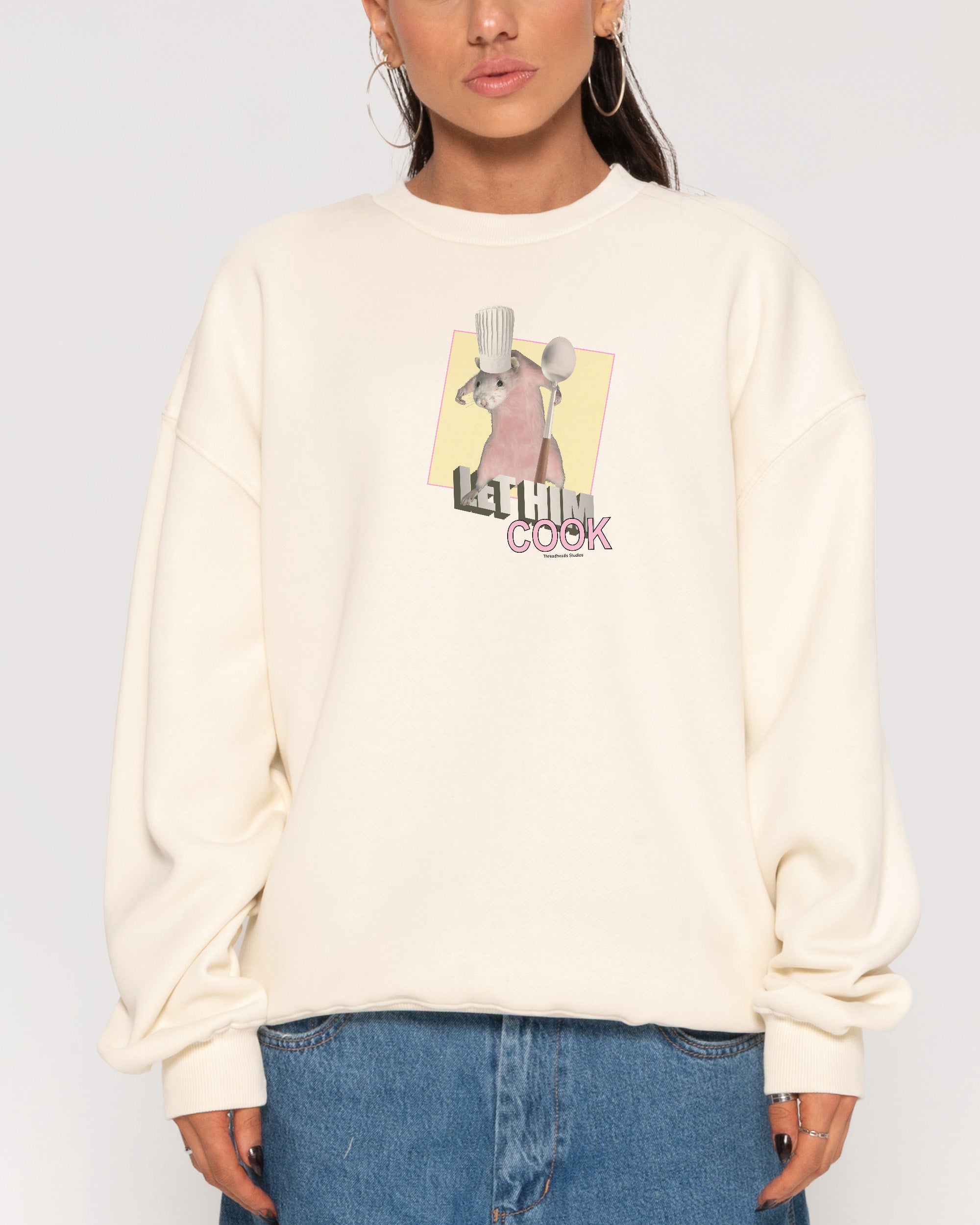 Let Him Cook Natural Sweatshirt