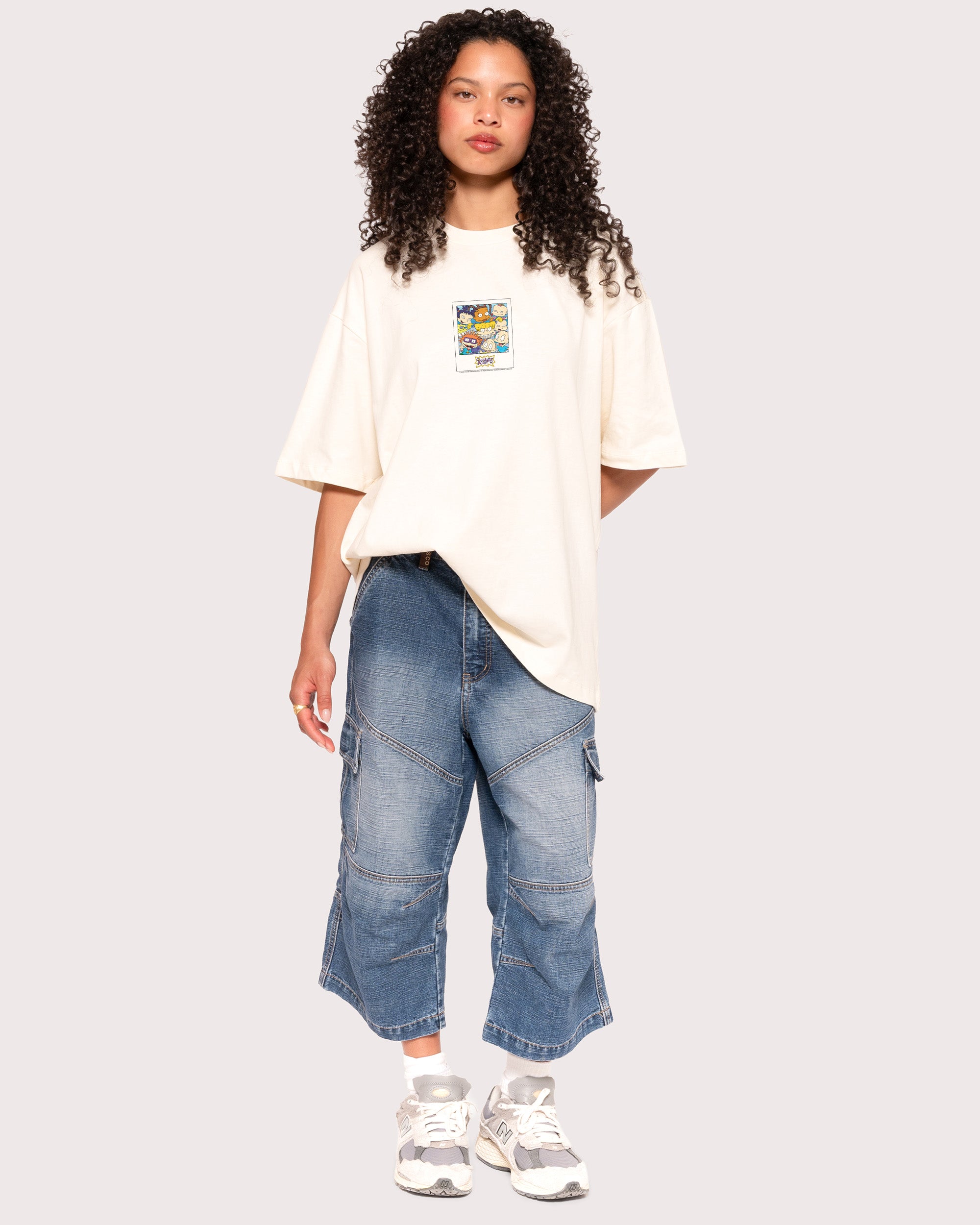 Rugrats Polaroid Natural Oversized Tee