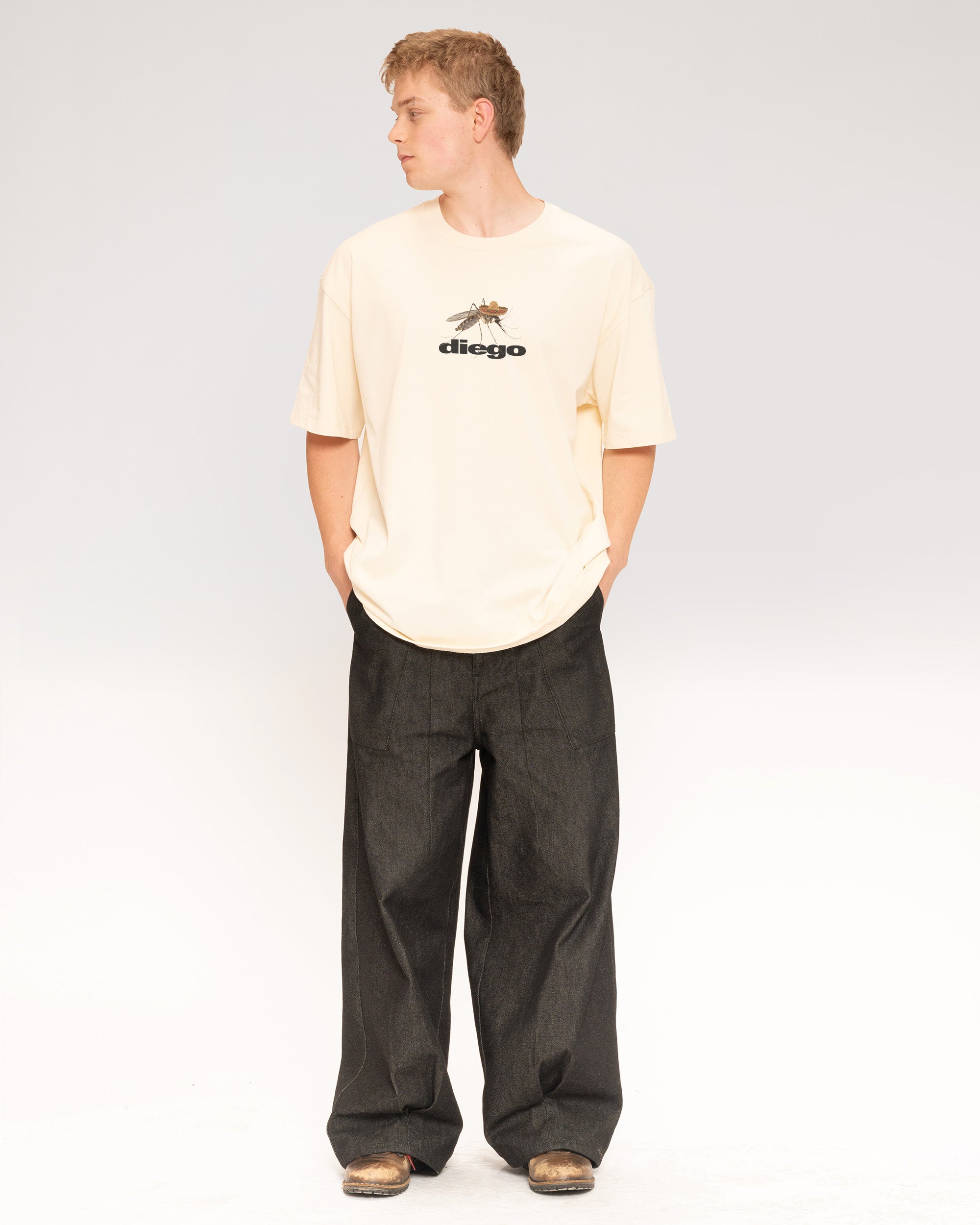 Diego Natural Oversized Tee