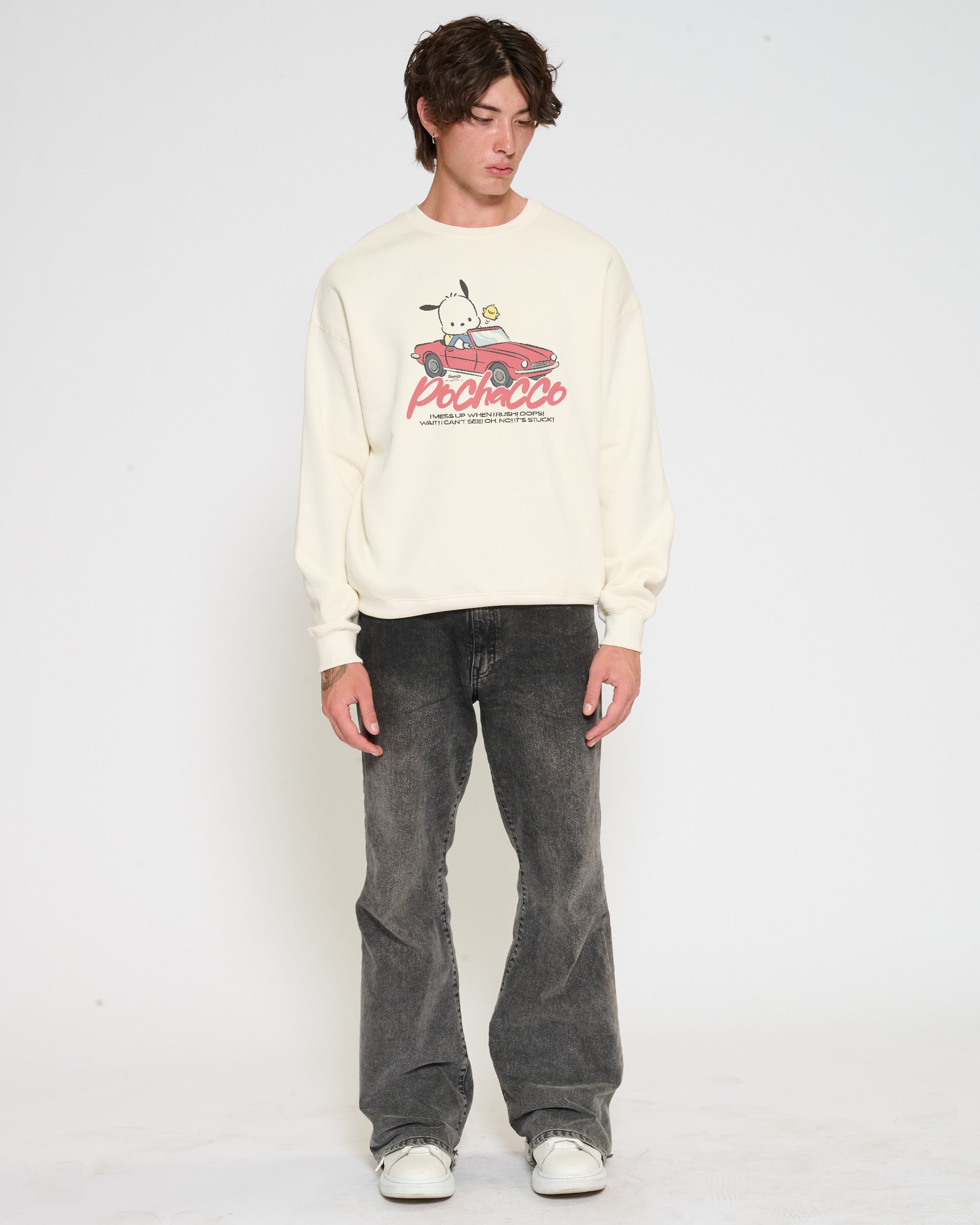 Pochacco Peak Hour Sweatshirt Official Hello Kitty and Friends collab Threadheads