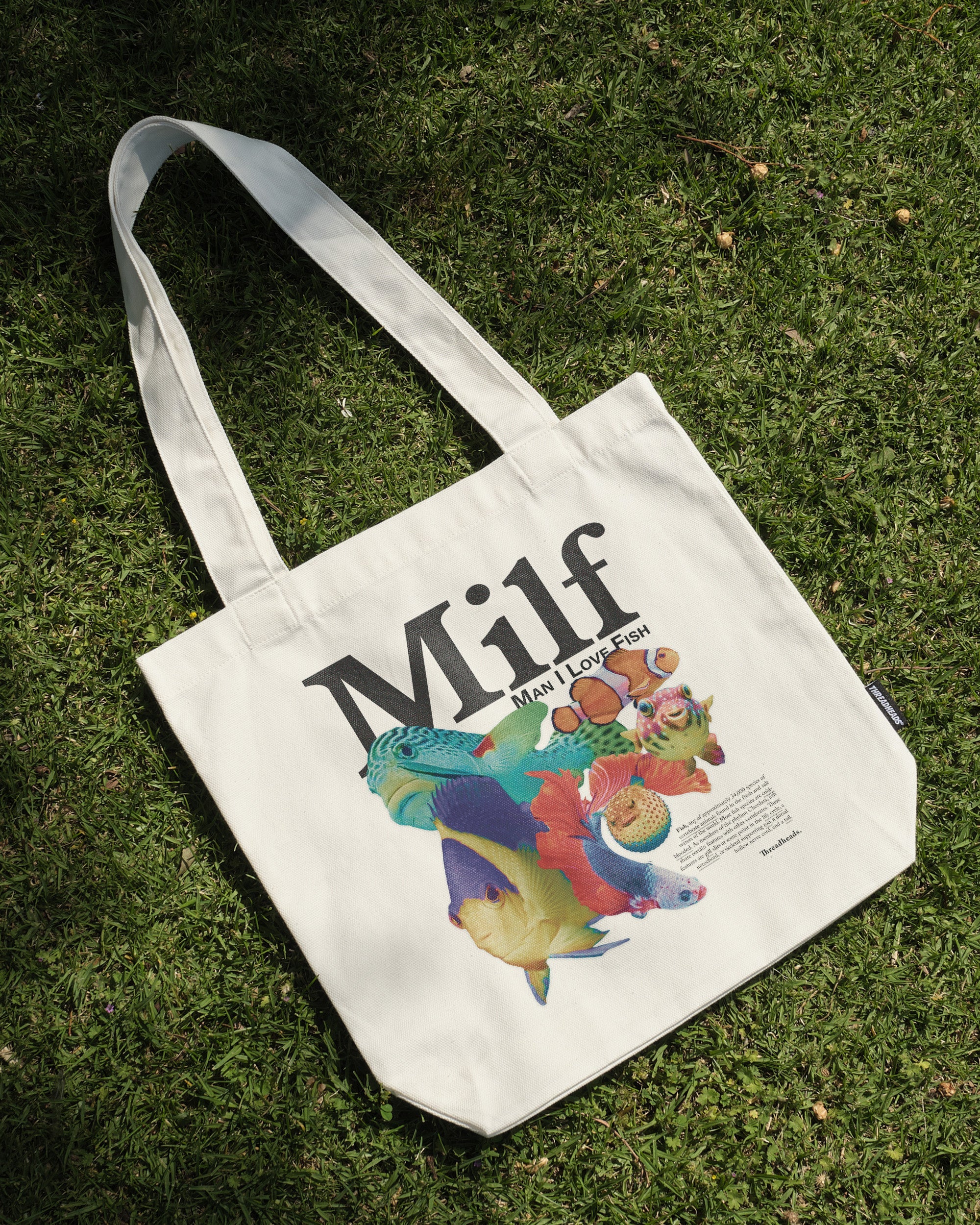 Man I Love Fish Tote Bag Australia Online Natural