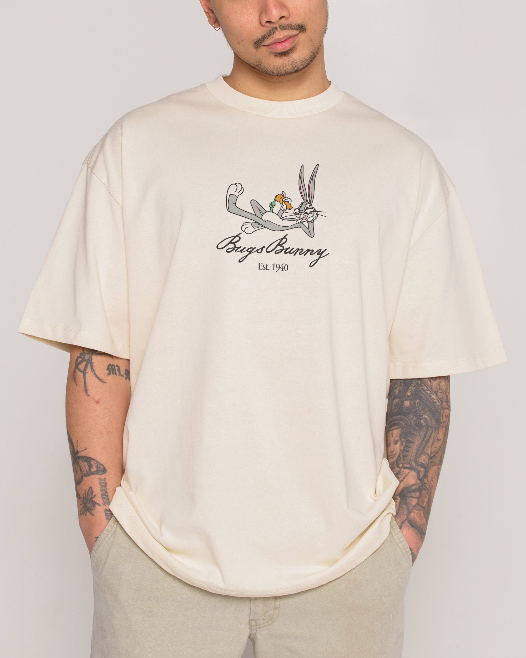 Bugs Bunny Book Crash Oversized Tee Australia