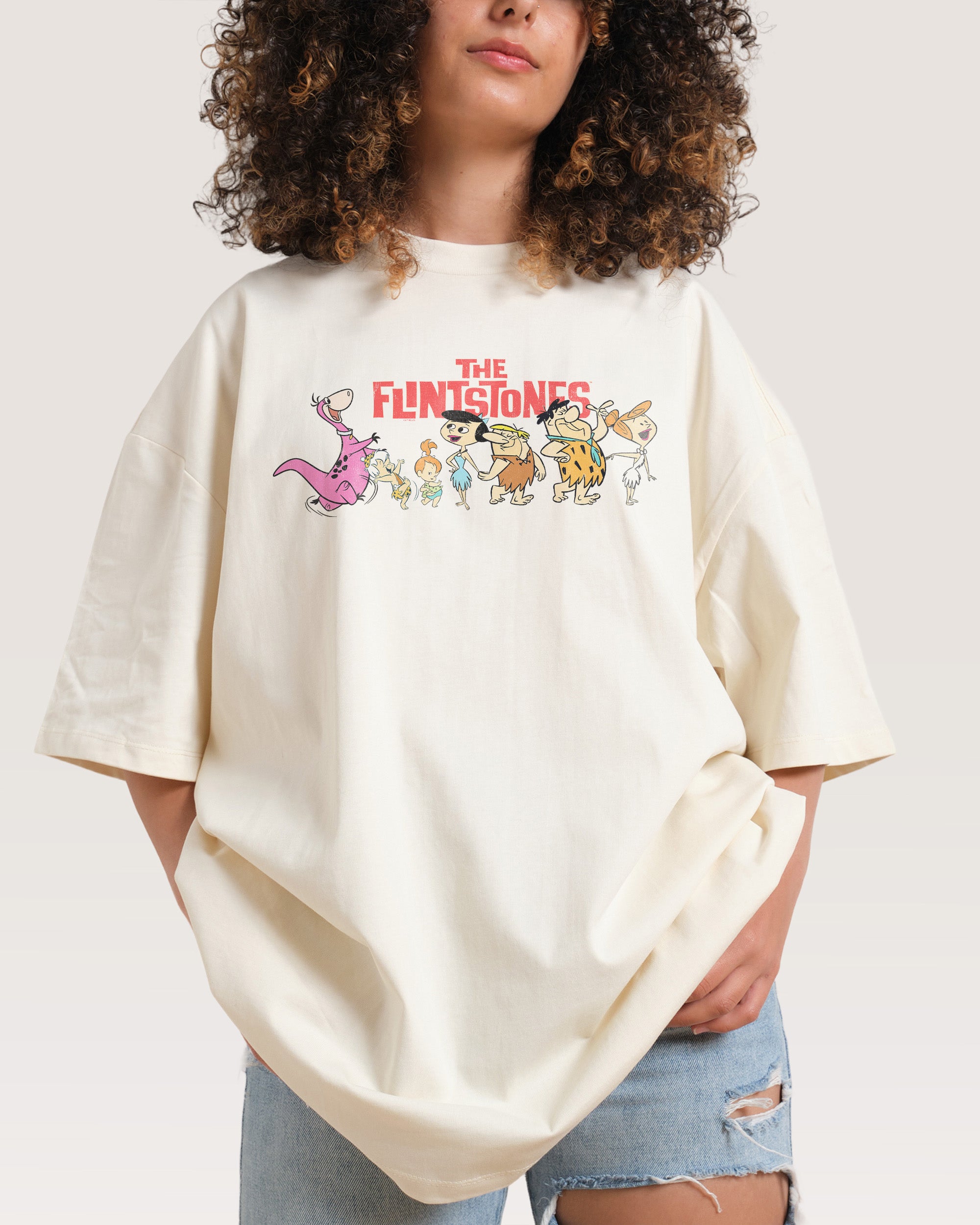 We're The Flintstones Oversized Tee Australia