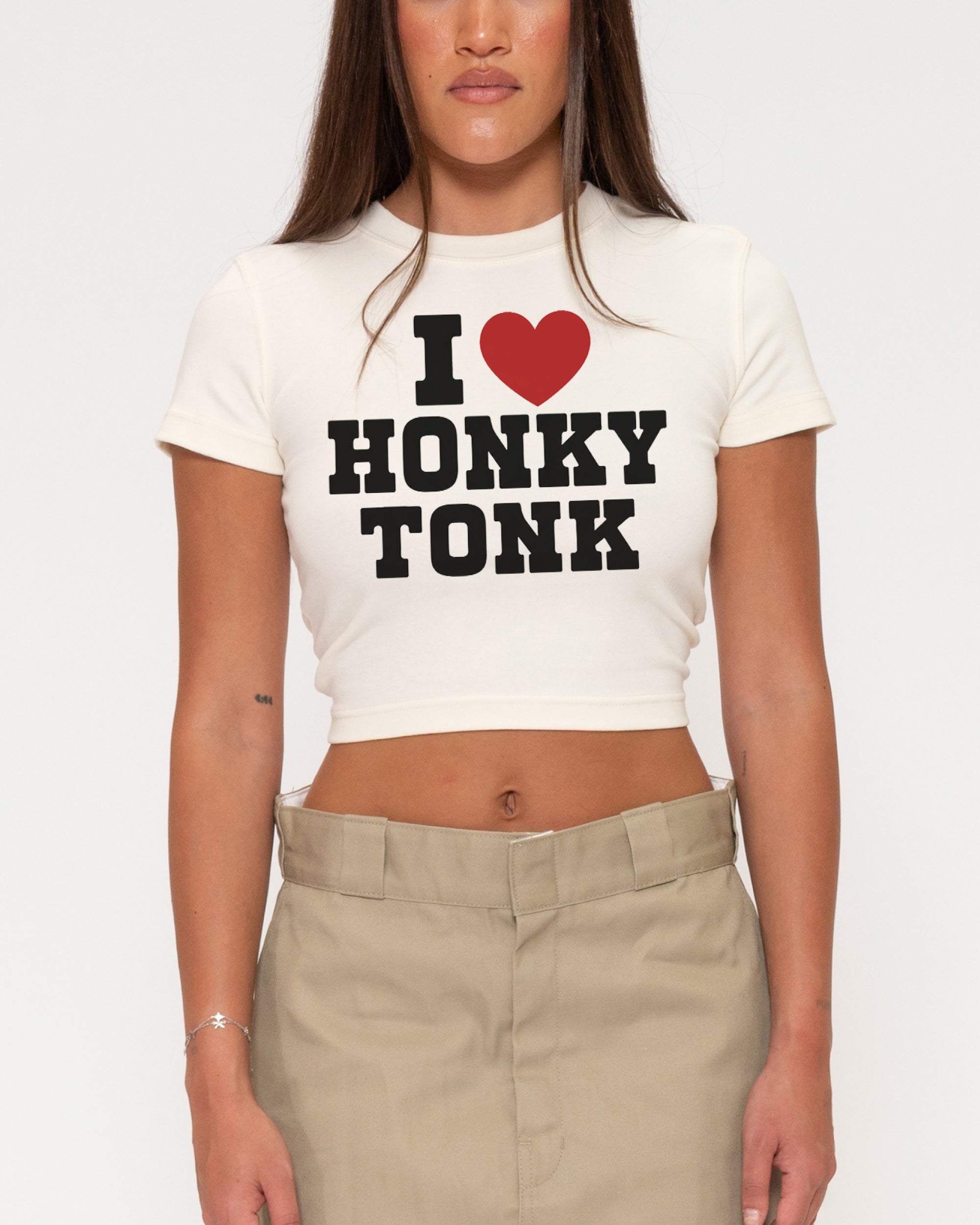 I Love Honky Tonk Natural Baby Tee