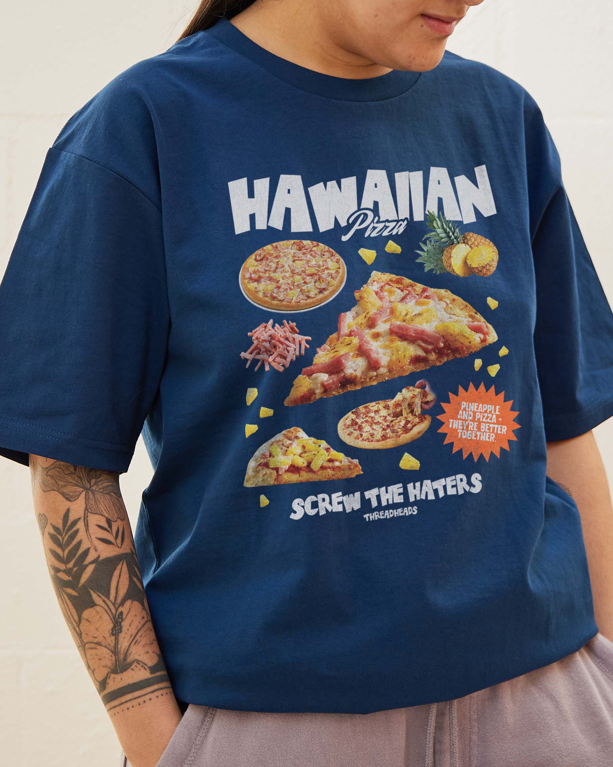 Hawaiian Pizza Bootleg T-Shirt Australia Online
