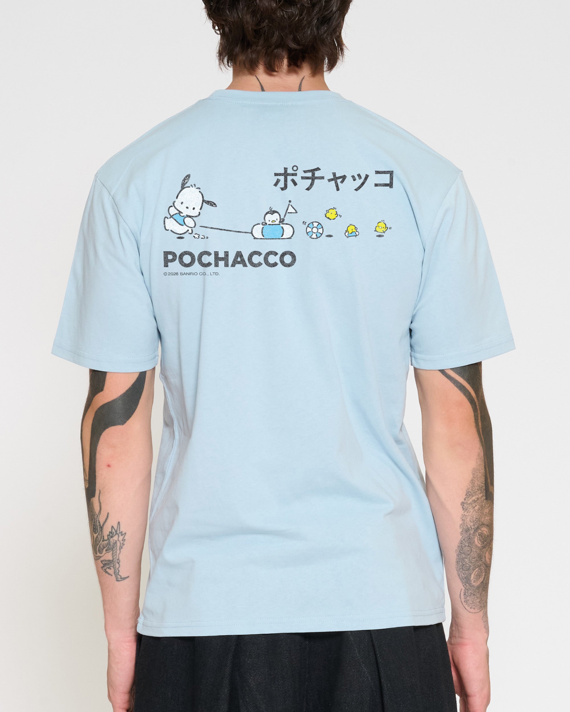 Pochacco Summer Stroll T-Shirt Official Hello Kitty and Friends collab Threadheads