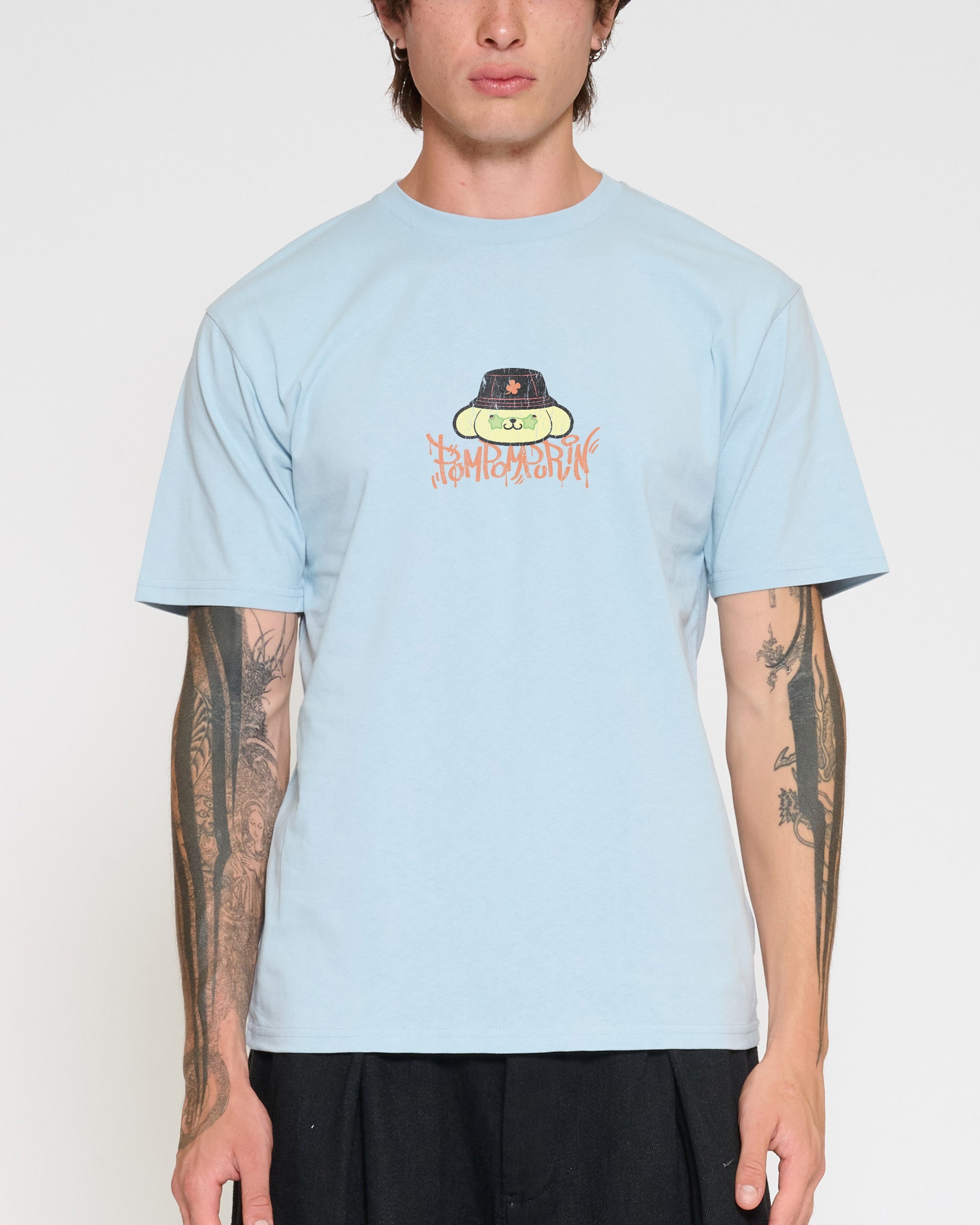 Pompompurin Street T-Shirt Official Hello Kitty and Friends collab Threadheads