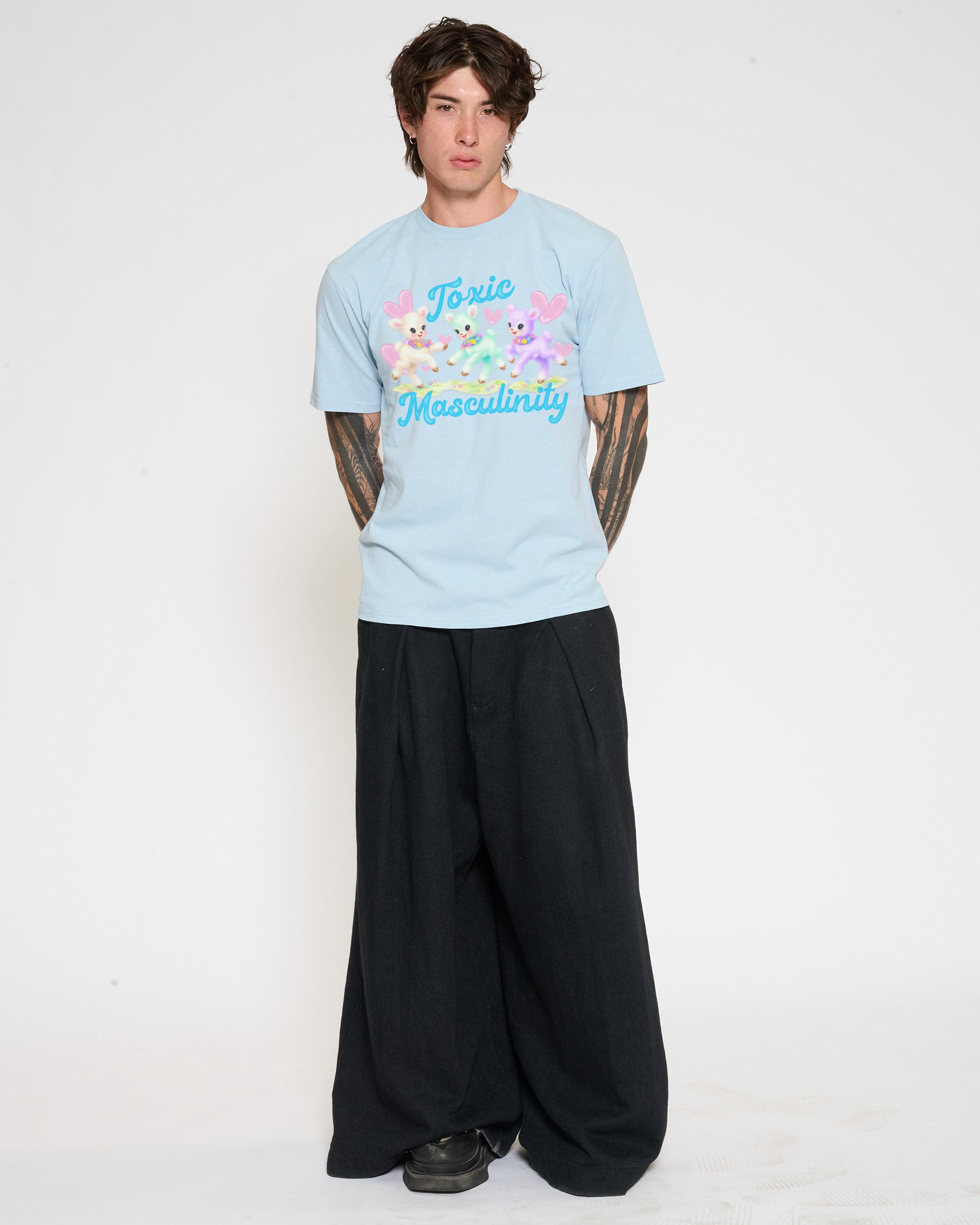 Toxic Masculinity Pale Blue T-Shirt