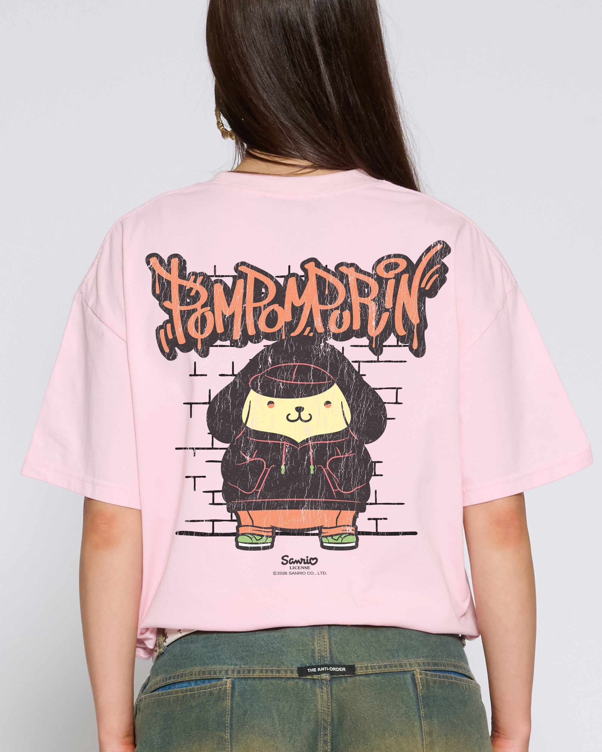 Pompompurin Street T-Shirt Official Hello Kitty and Friends collab Threadheads