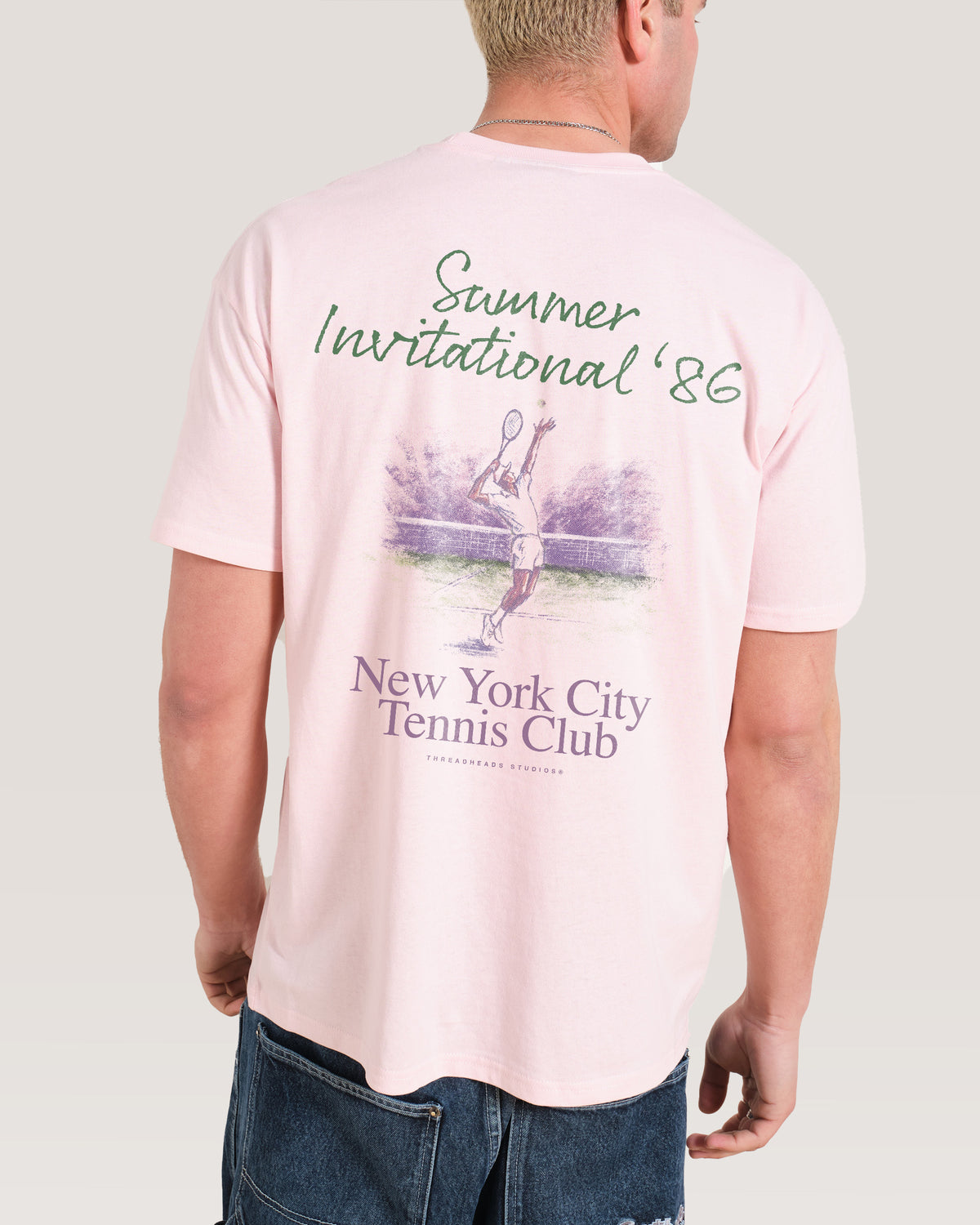 NYC Tennis Club Pink T-Shirt