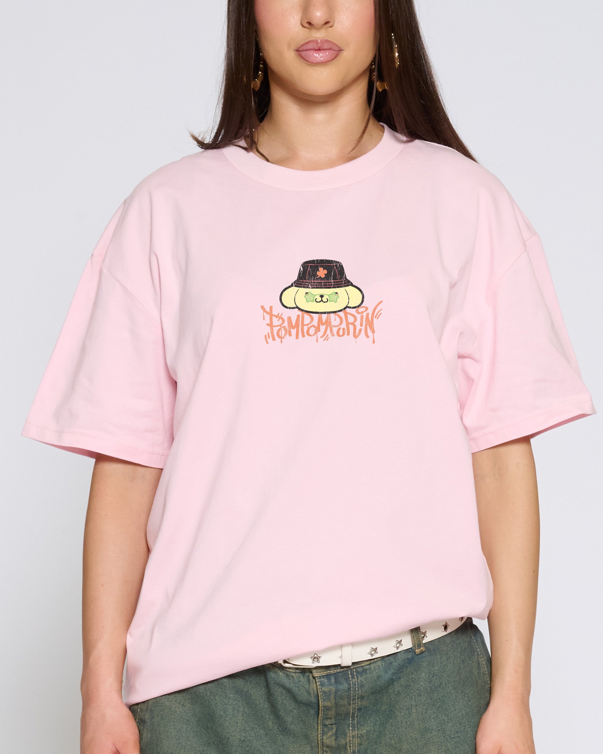 Pompompurin Street T-Shirt Official Hello Kitty and Friends collab Threadheads