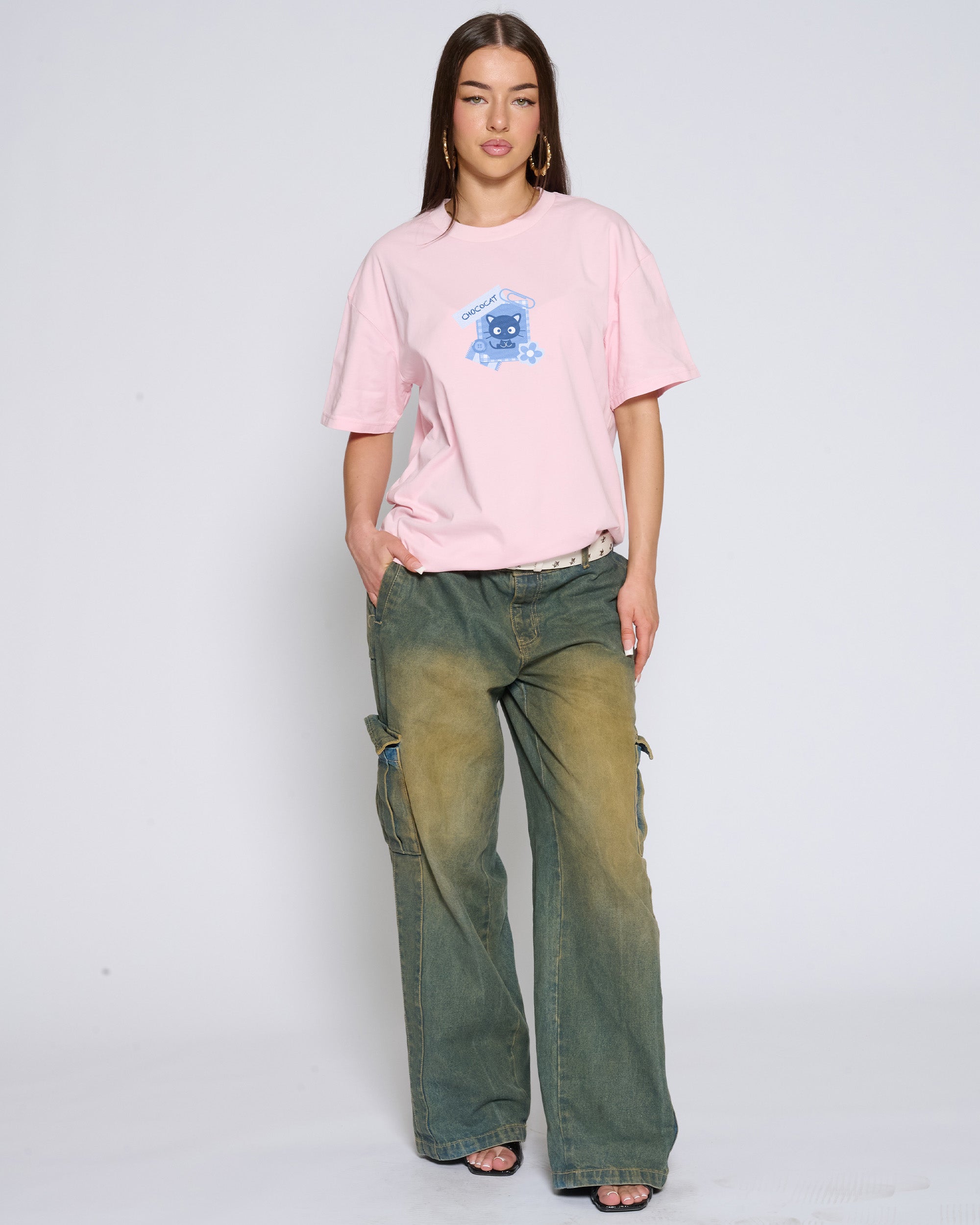 Chococat Scrapbook T-Shirt Official Hello Kitty and Friends collab Threadheads