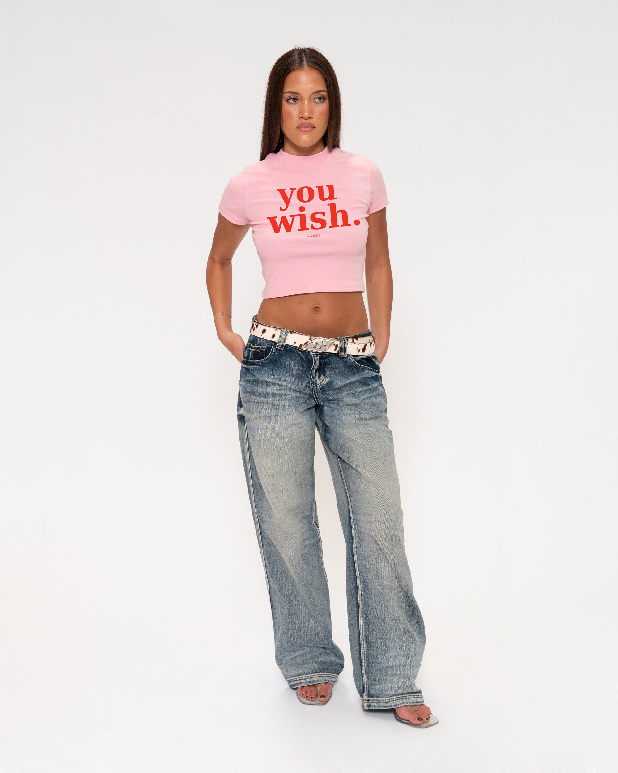 You Wish Pink Baby Tee