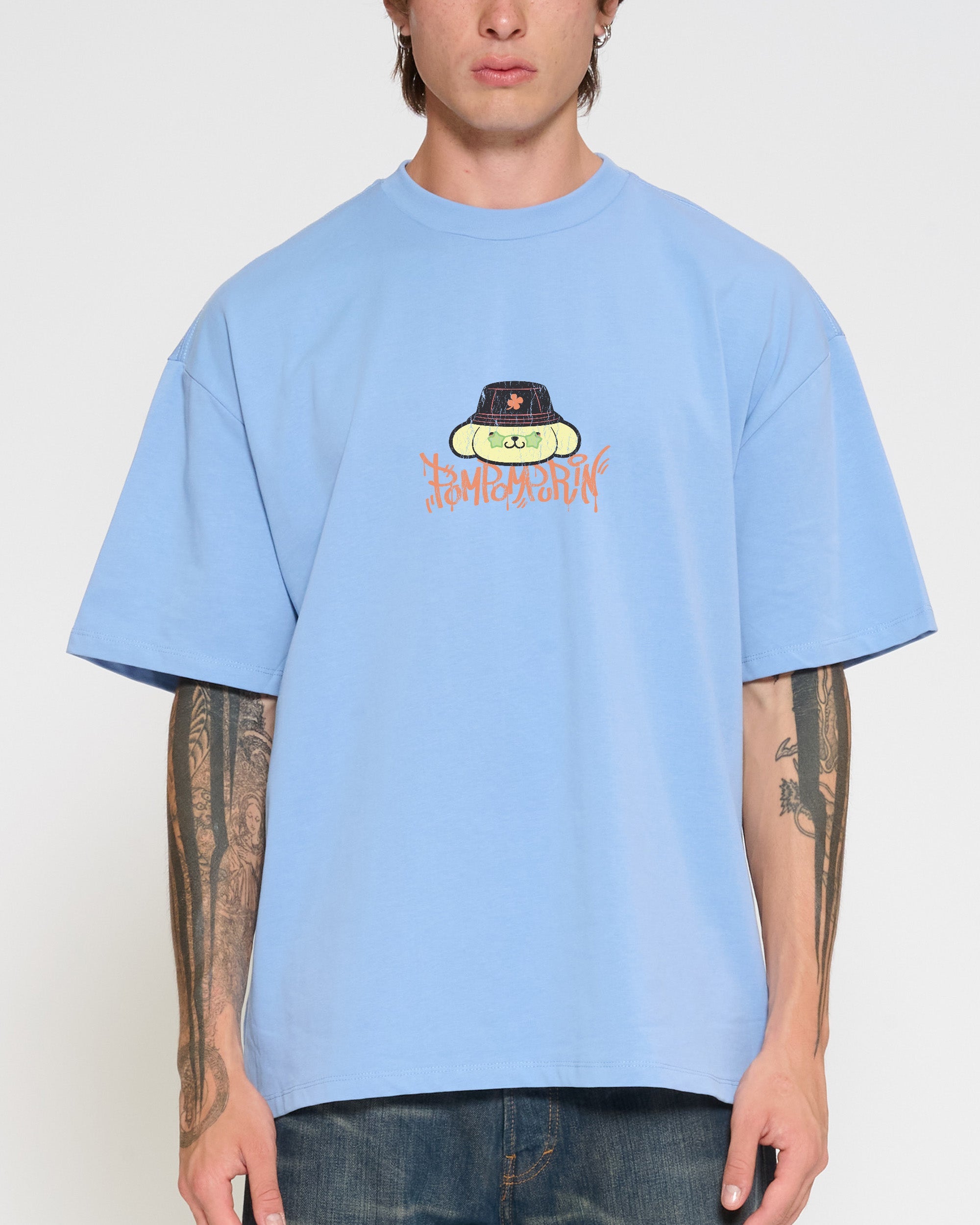 Pompompurin Street Oversized Tee Official Hello Kitty and Friends collab Threadheads