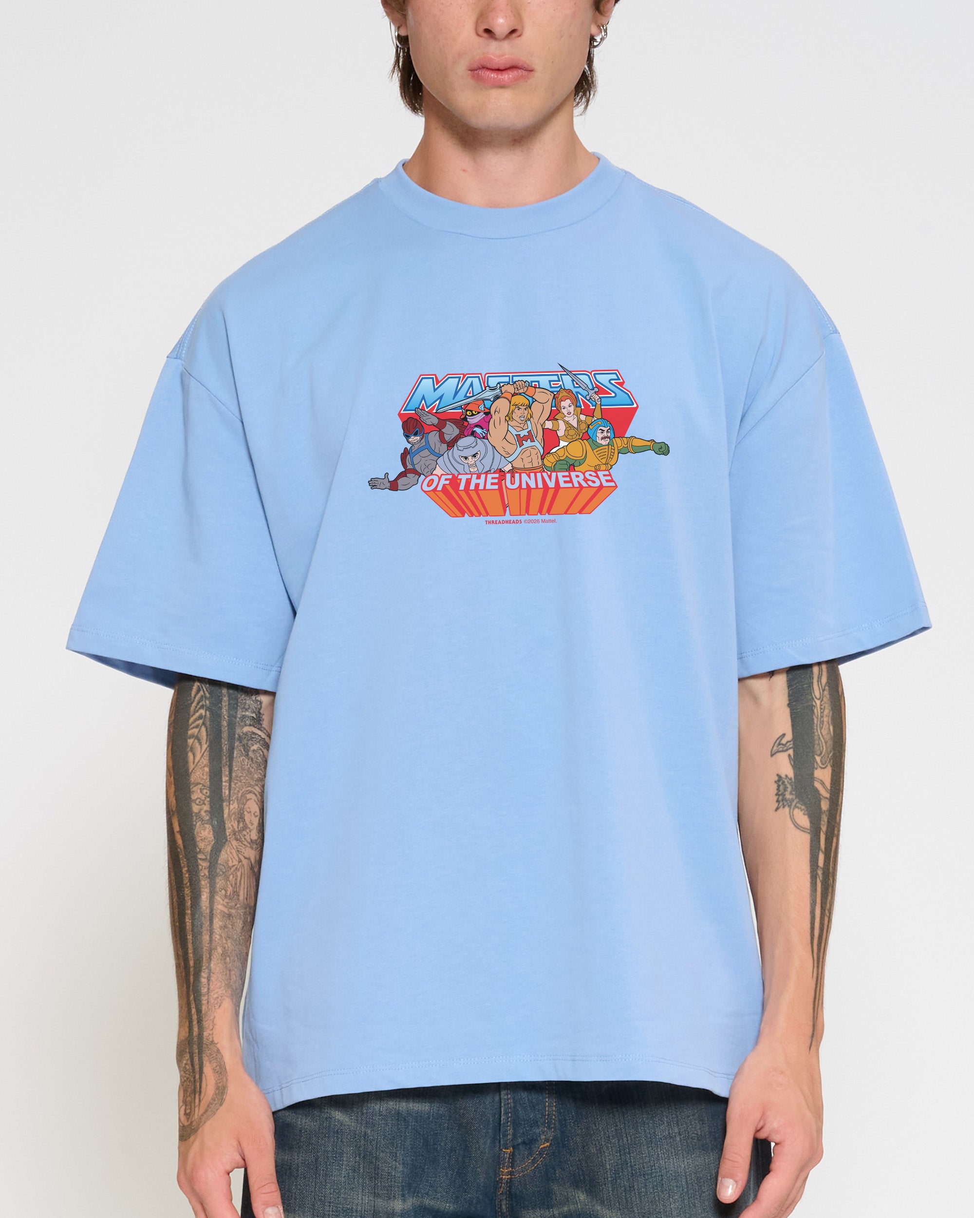 Heroes Powder Blue Oversized Tee