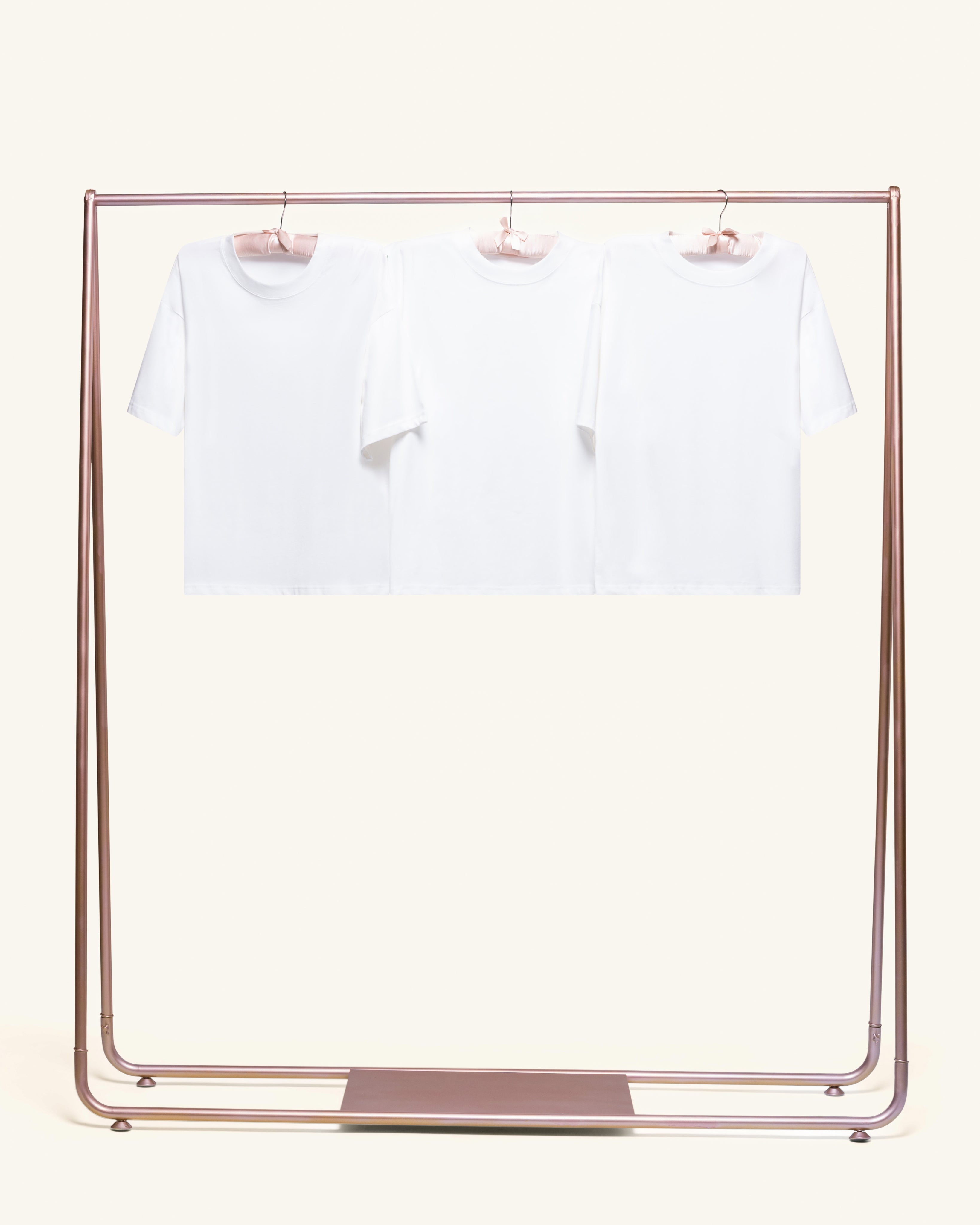 Boxy Crop Tee 3-Pack: White Blank Boxy Crop Tee