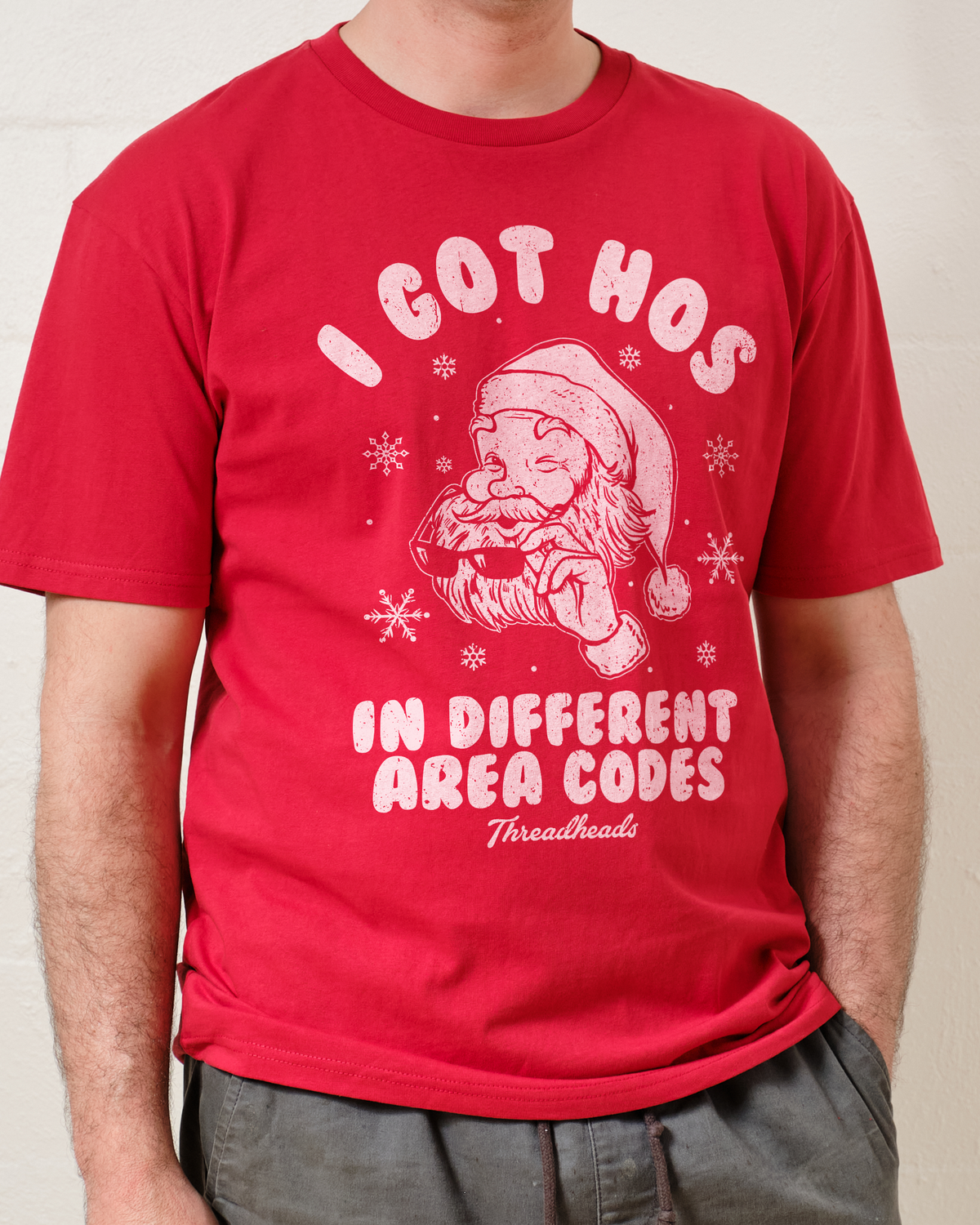 Hos In Different Area Codes T-Shirt - Red
