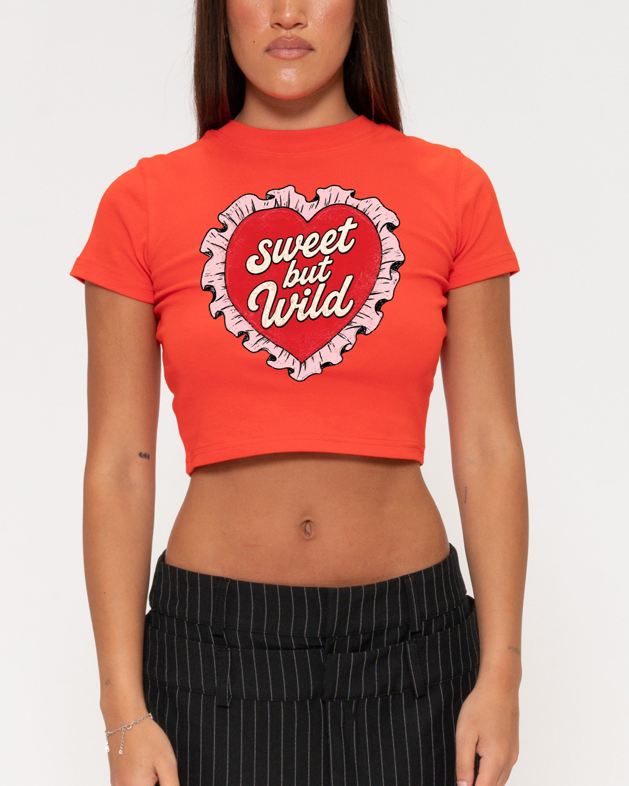 Sweet But Wild Red Baby Tee