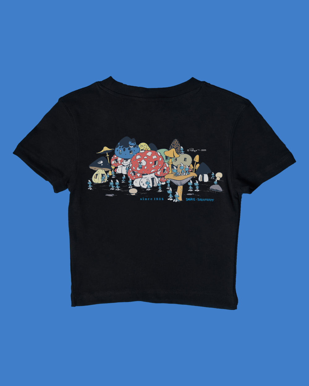 The Vintage Village Baby Tee Offical Smurfs x