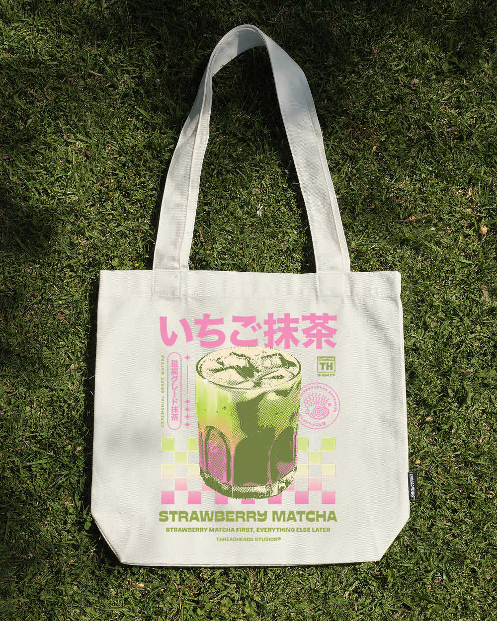 Strawberry Matcha Tote Bag – view 2