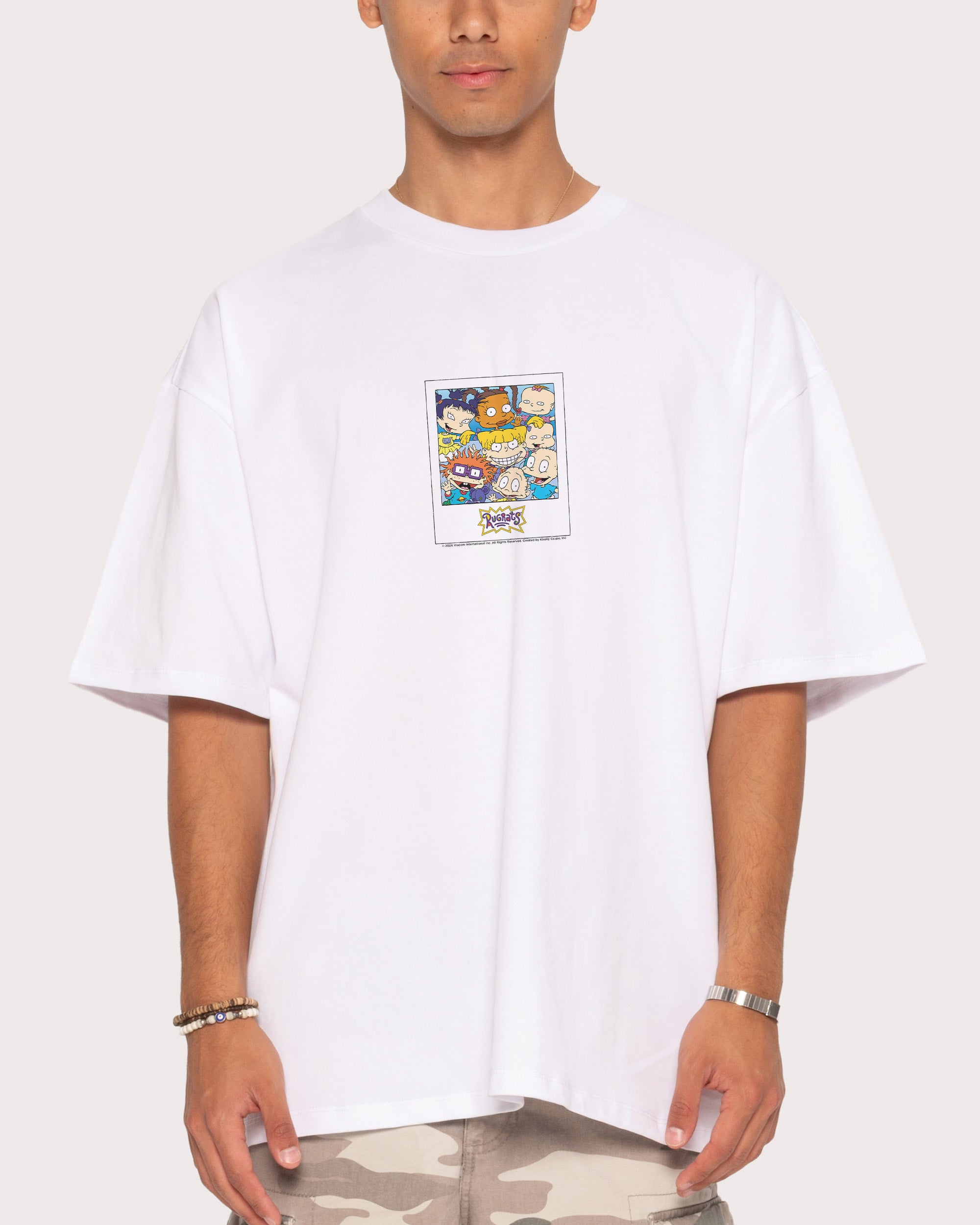 Rugrats Polaroid White Oversized Tee