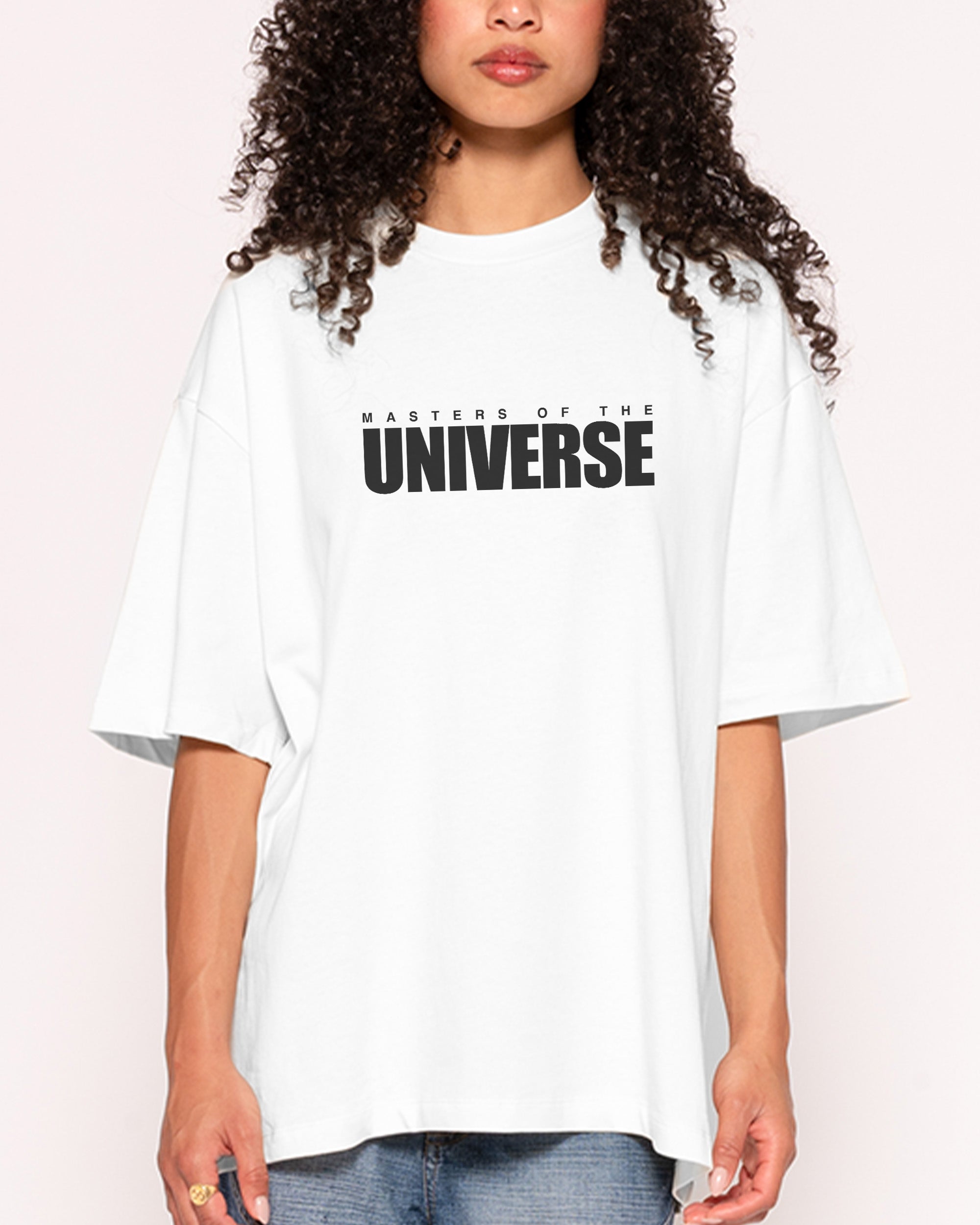 MOTU Squares White Oversized Tee
