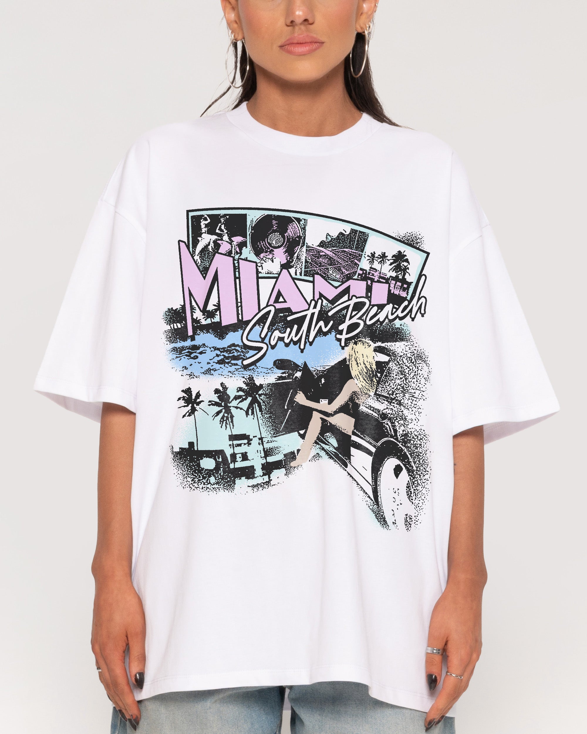 TH2257 White Oversized Tee