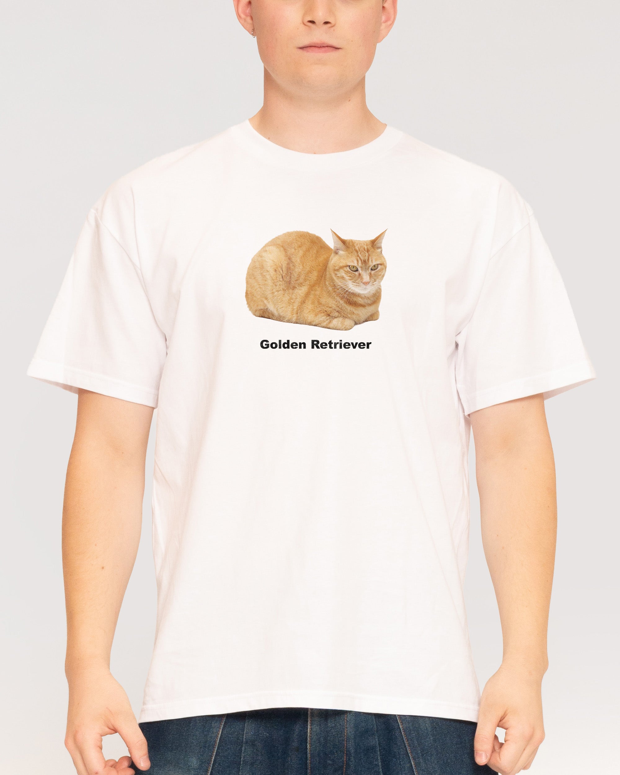 Golden Retriever White T-Shirt