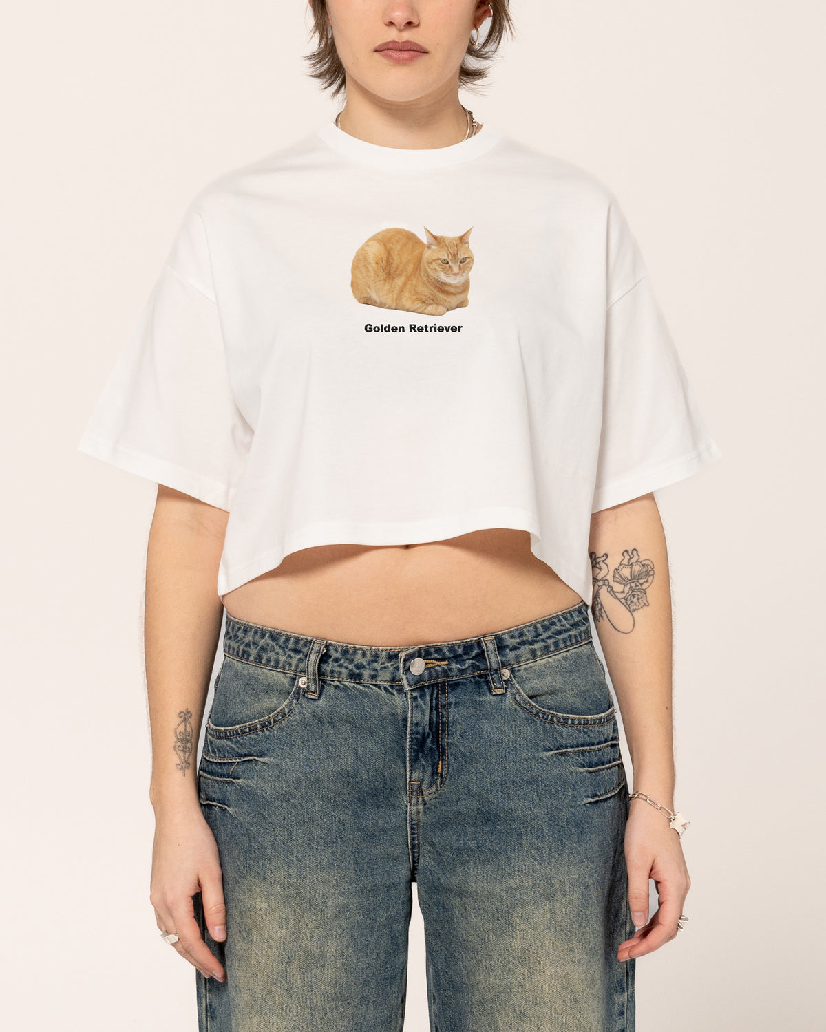Golden Retriever Crop Tee
