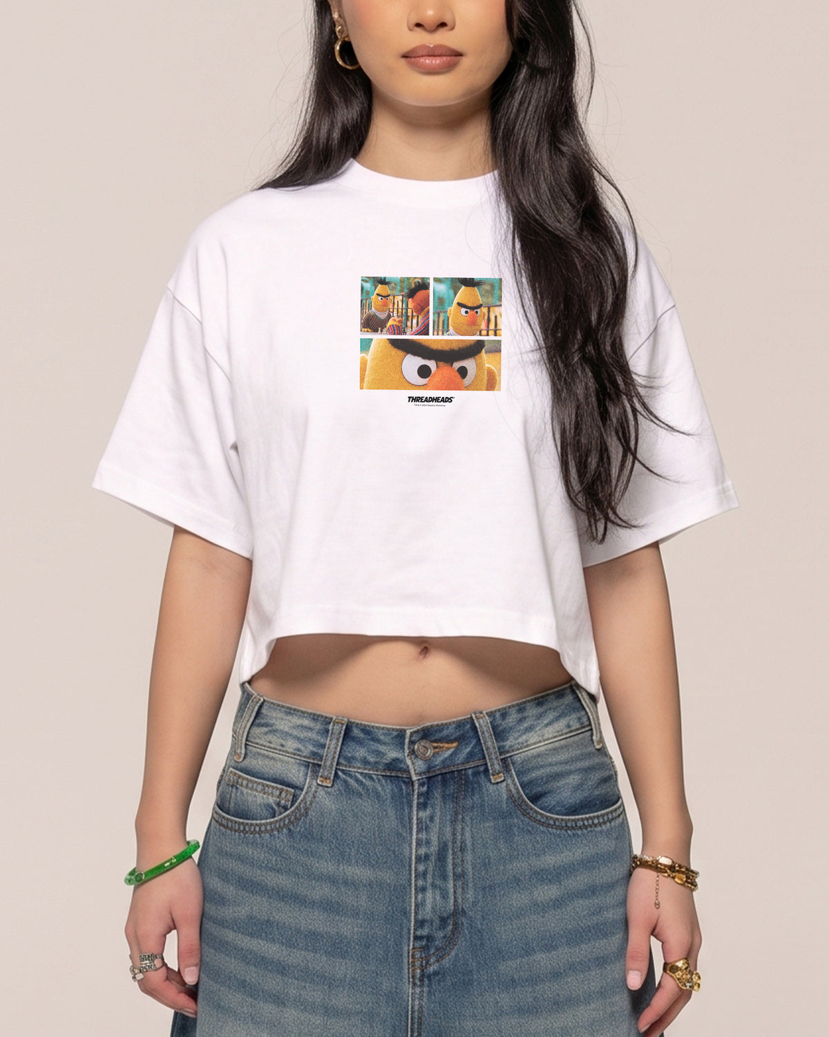 Angry Bert Crop Tee