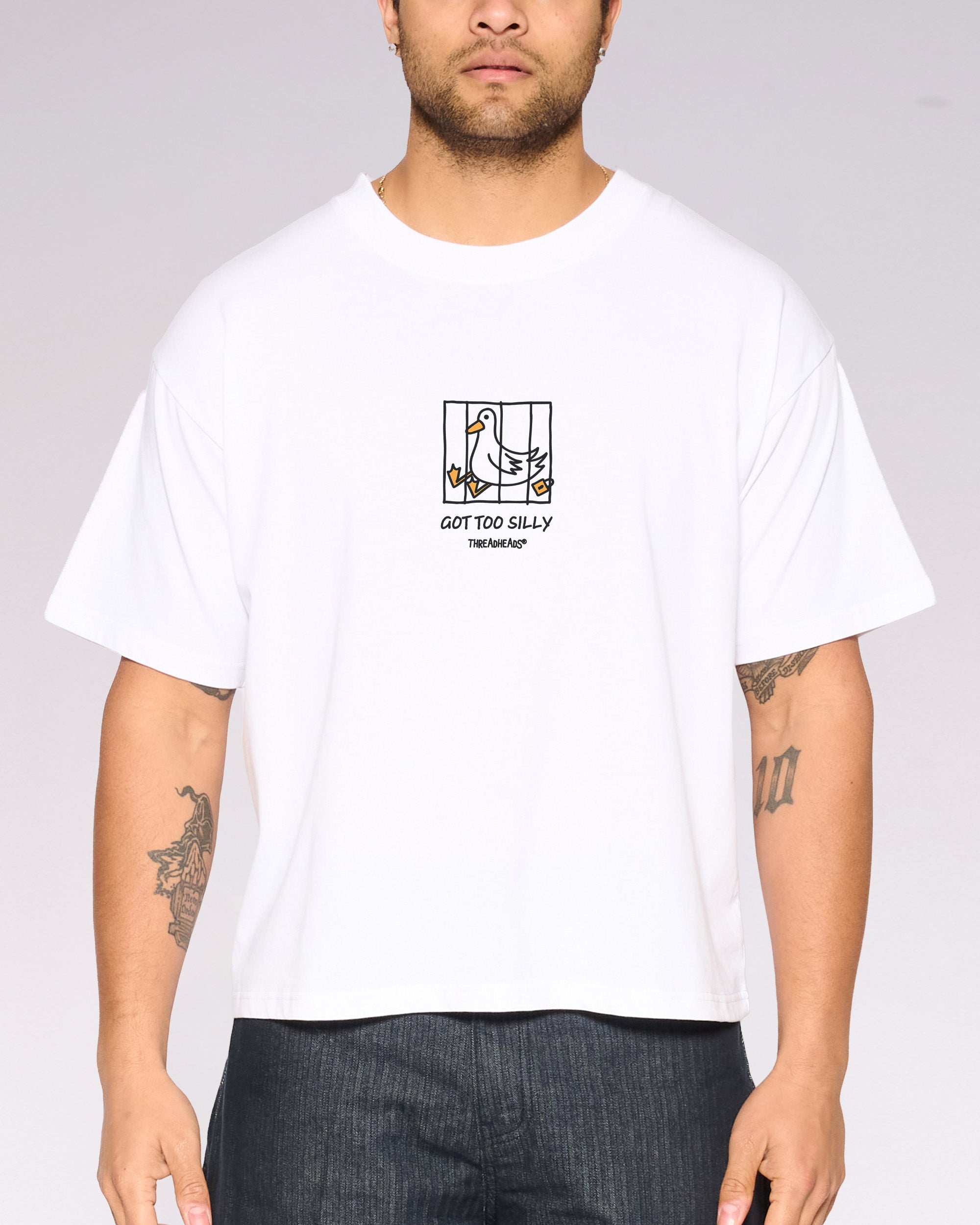 Got too Silly Oversized Crop Tee
