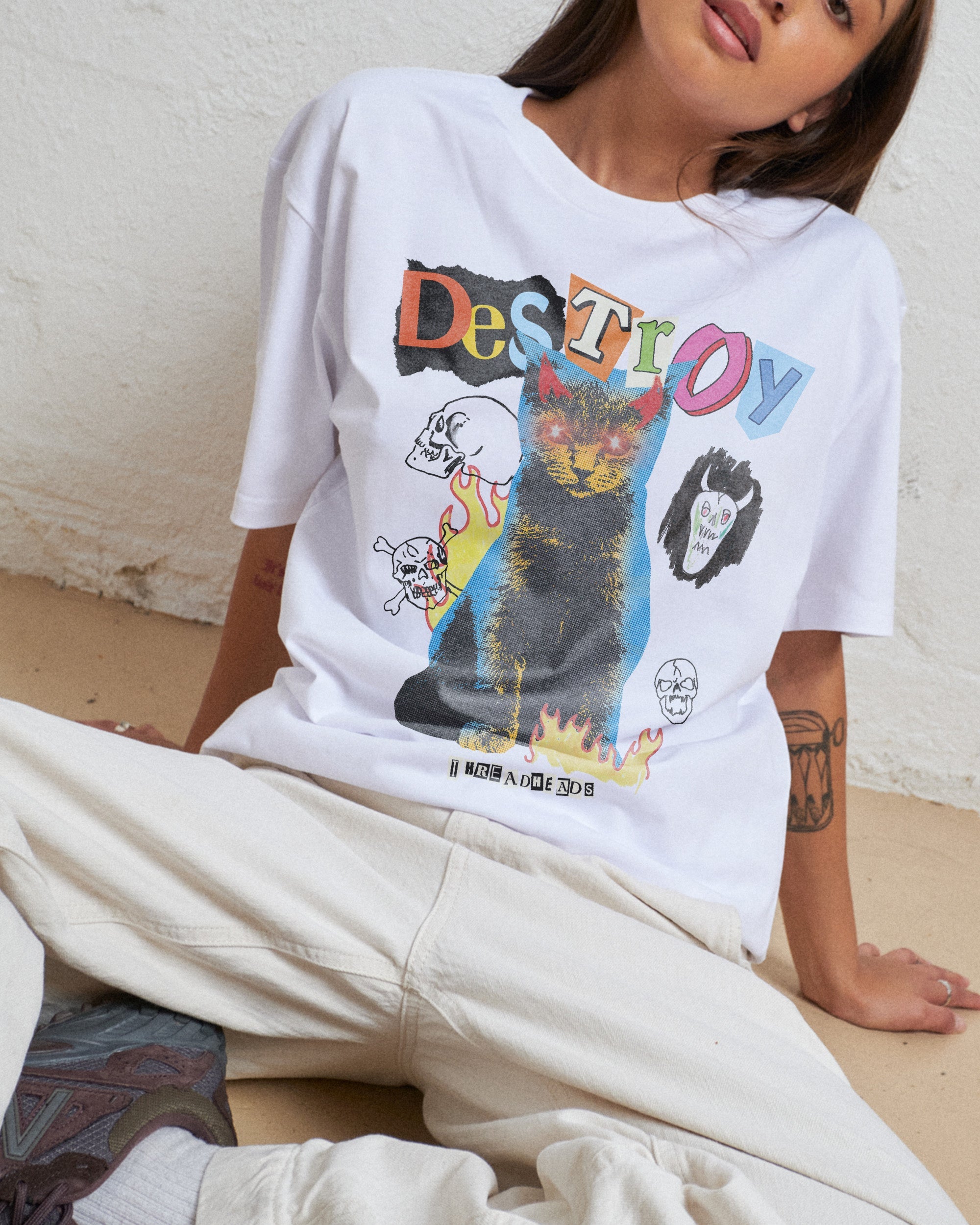 Destroy Cat T-Shirt Australia Online