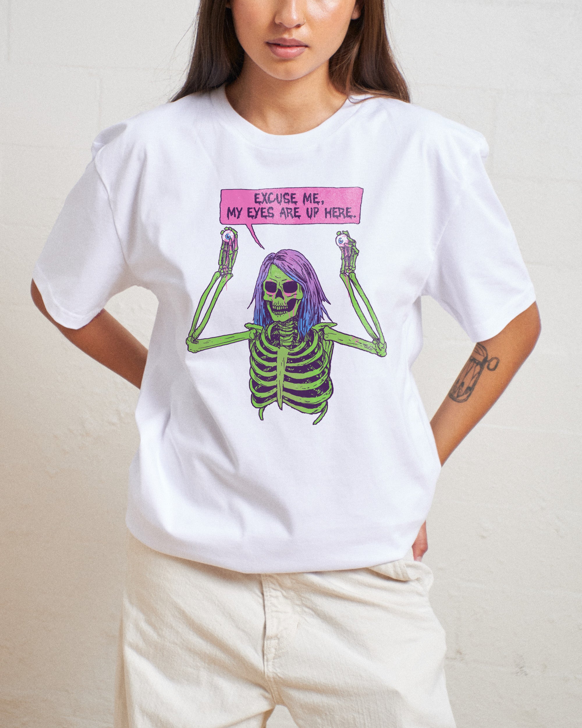 My Eyes are Up Here T-Shirt Australia Online