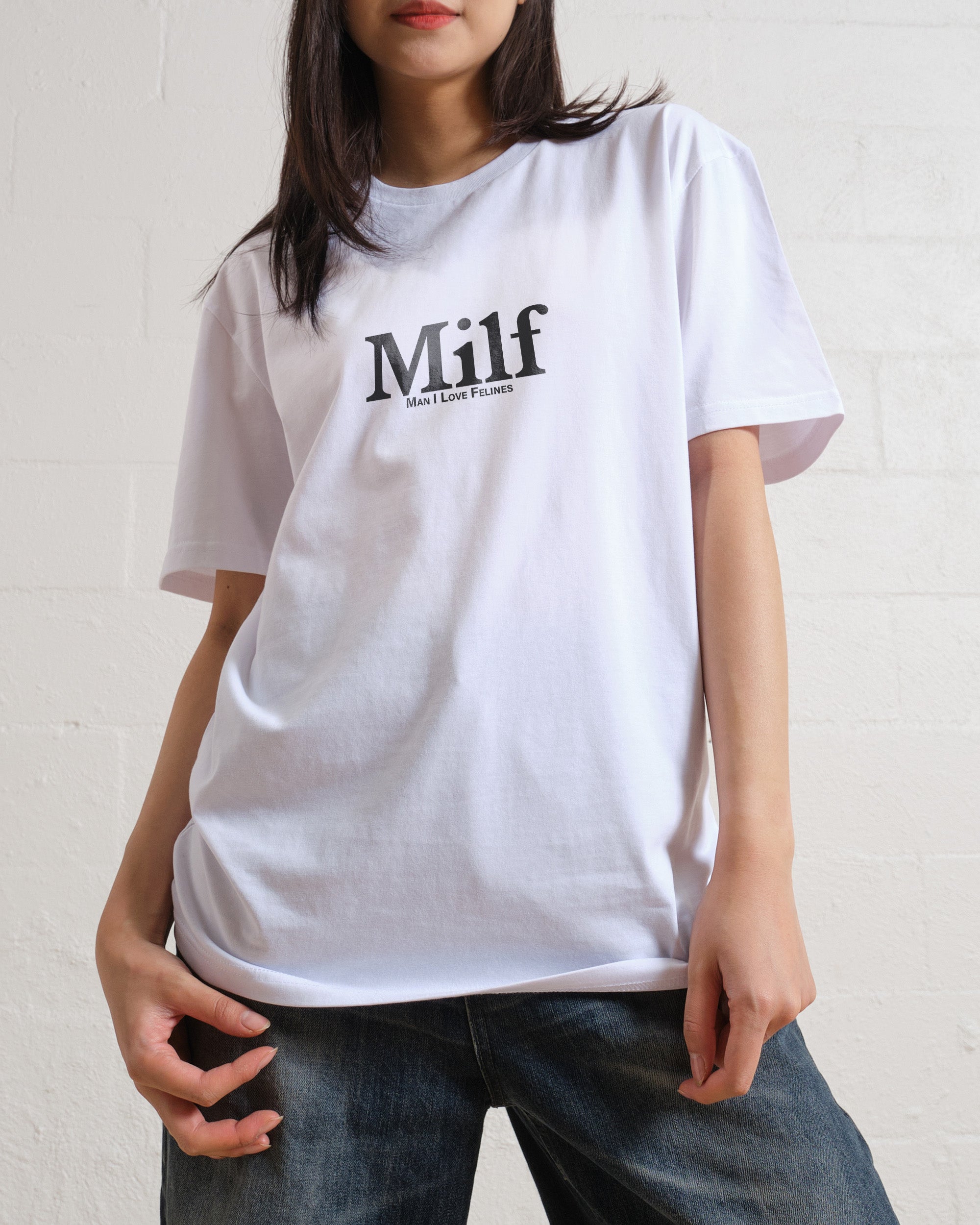 Man I Love Felines Front and Back T-Shirt Australia Online