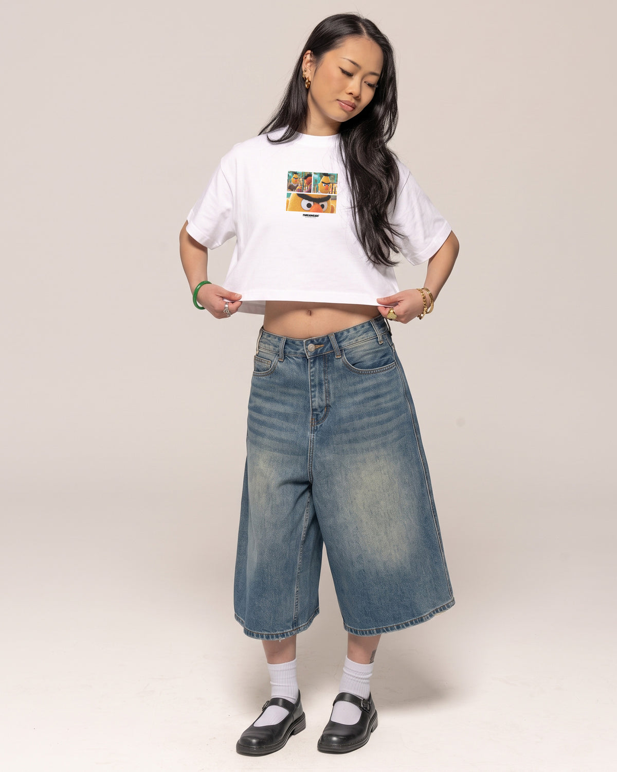 Angry Bert Crop Tee