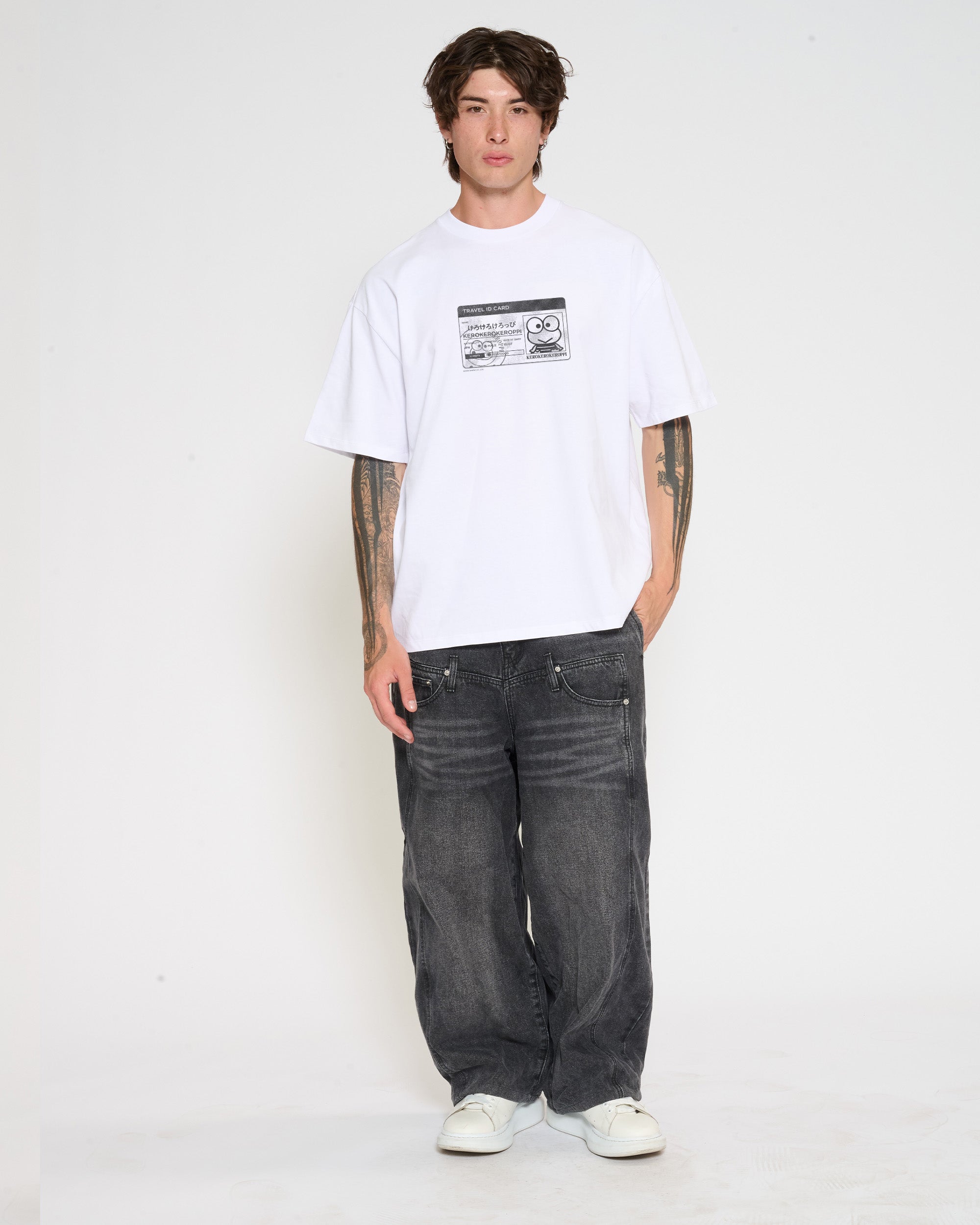 Keroppi ID Oversized Tee Official Hello Kitty and Friends collab Threadheads