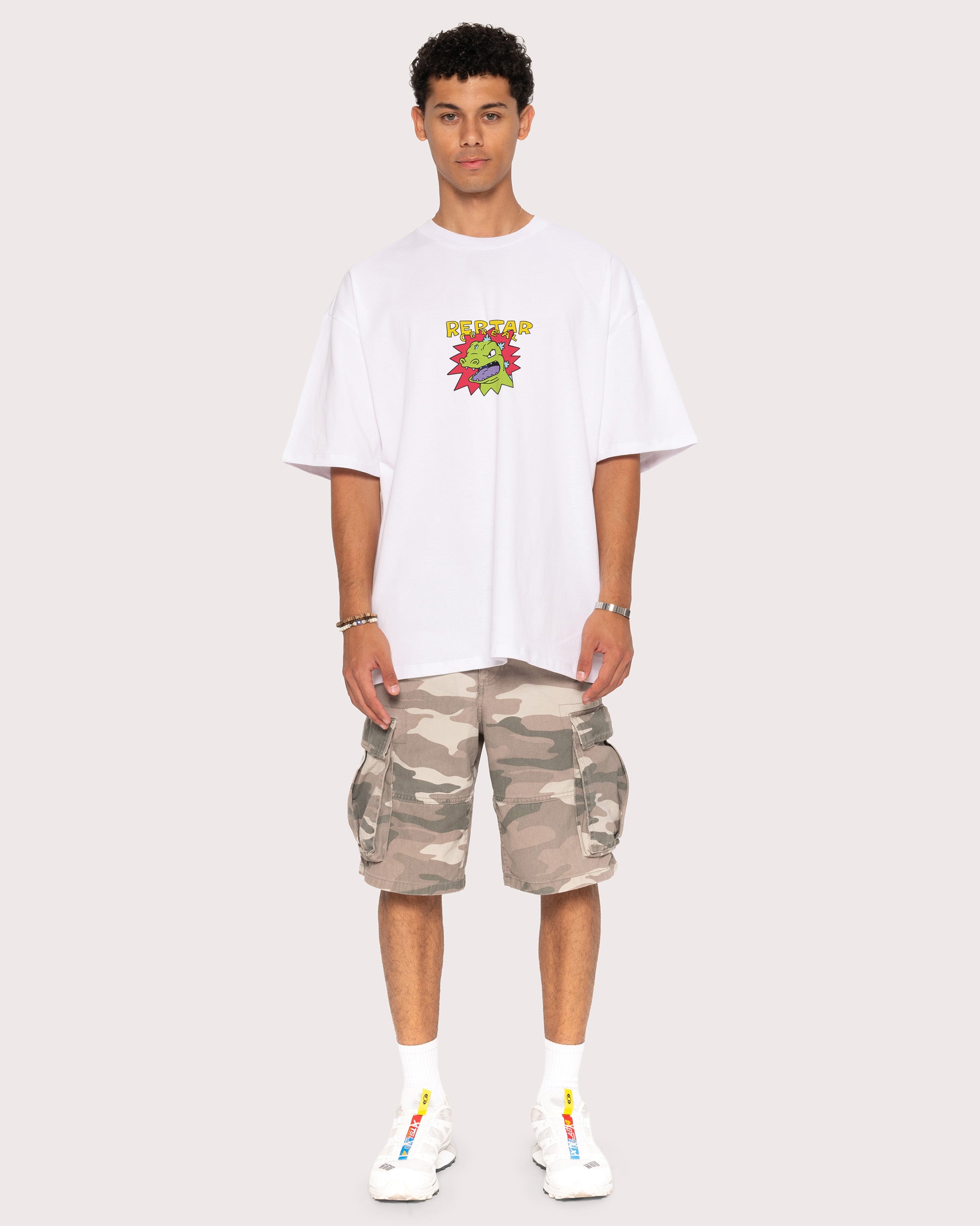 Reptar Cereal White Oversized Tee