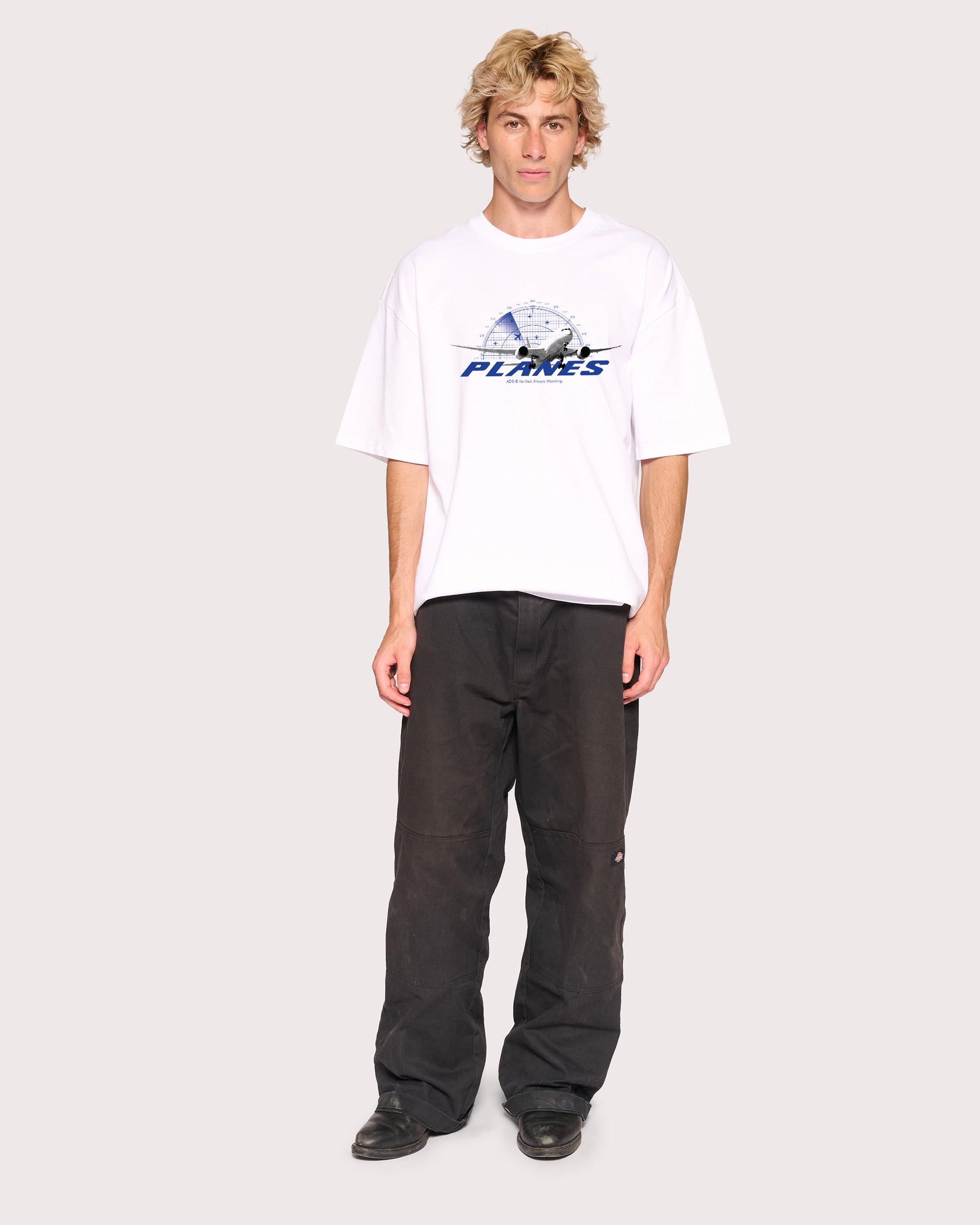 Squawk 1200 White Oversized Tee
