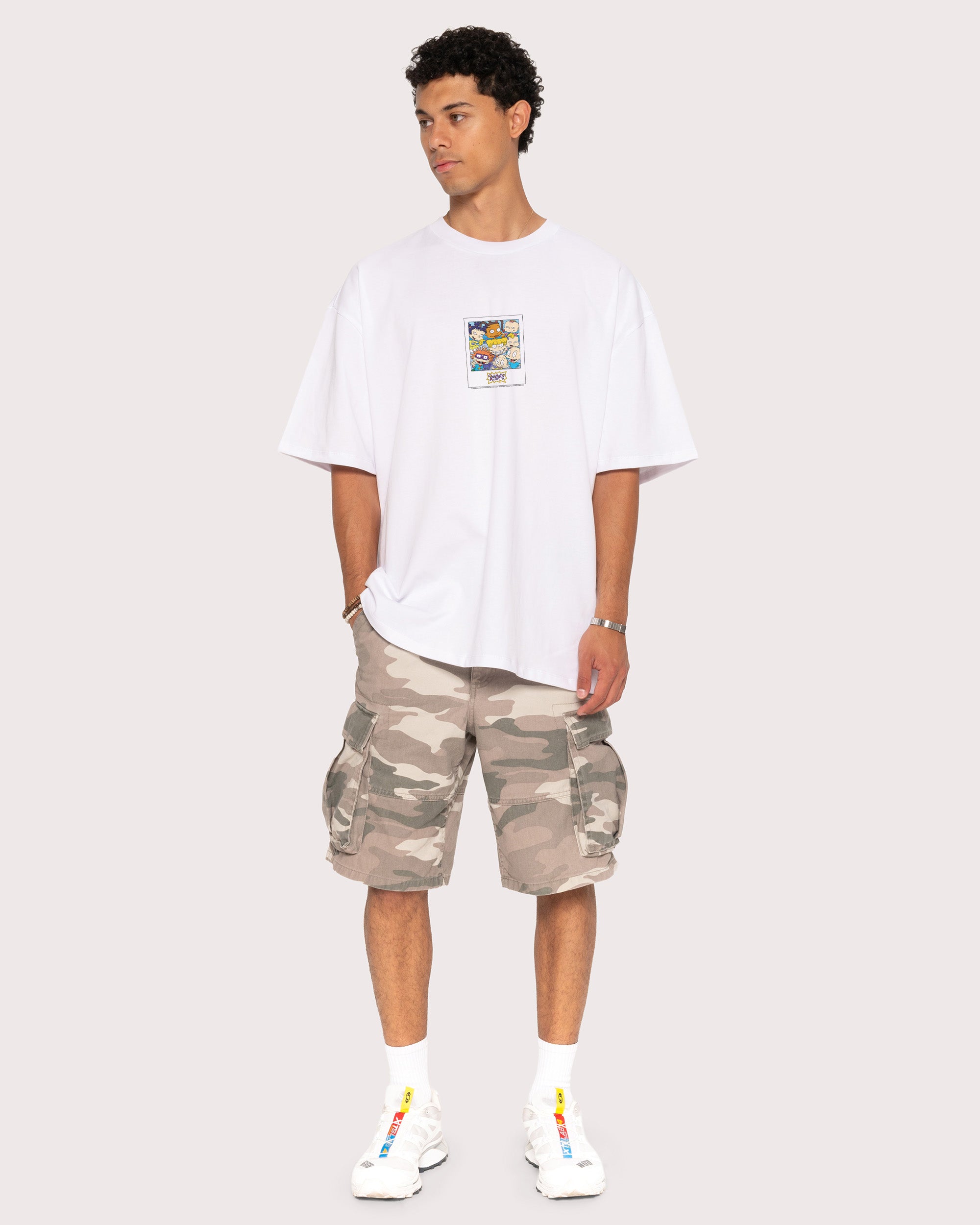 Rugrats Polaroid White Oversized Tee