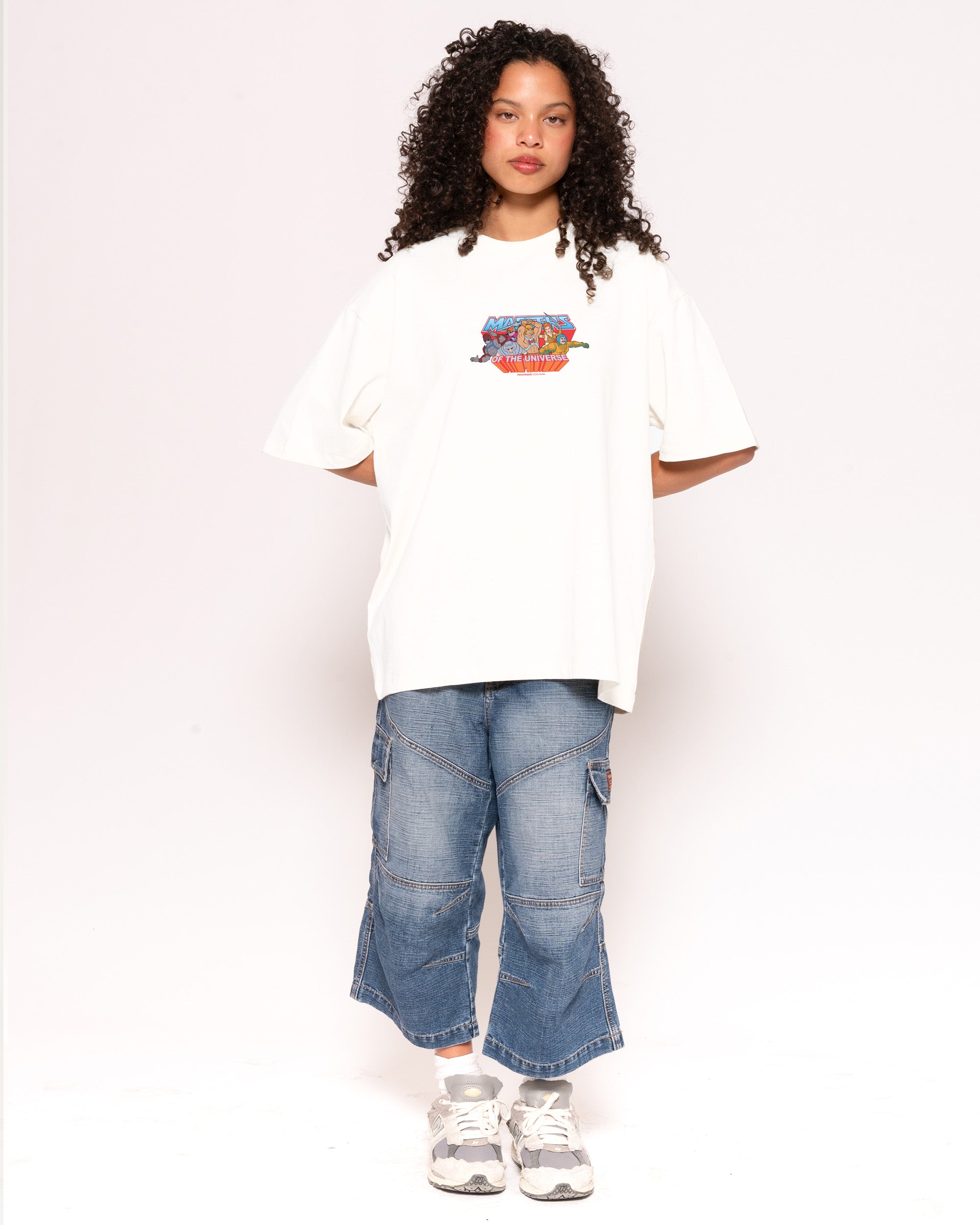 Heroes White Oversized Tee