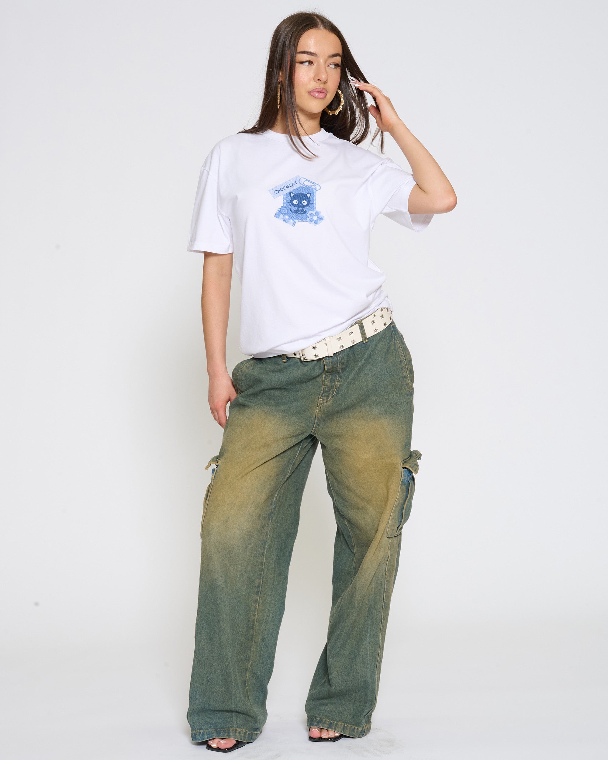 Chococat Scrapbook T-Shirt Official Hello Kitty and Friends collab Threadheads