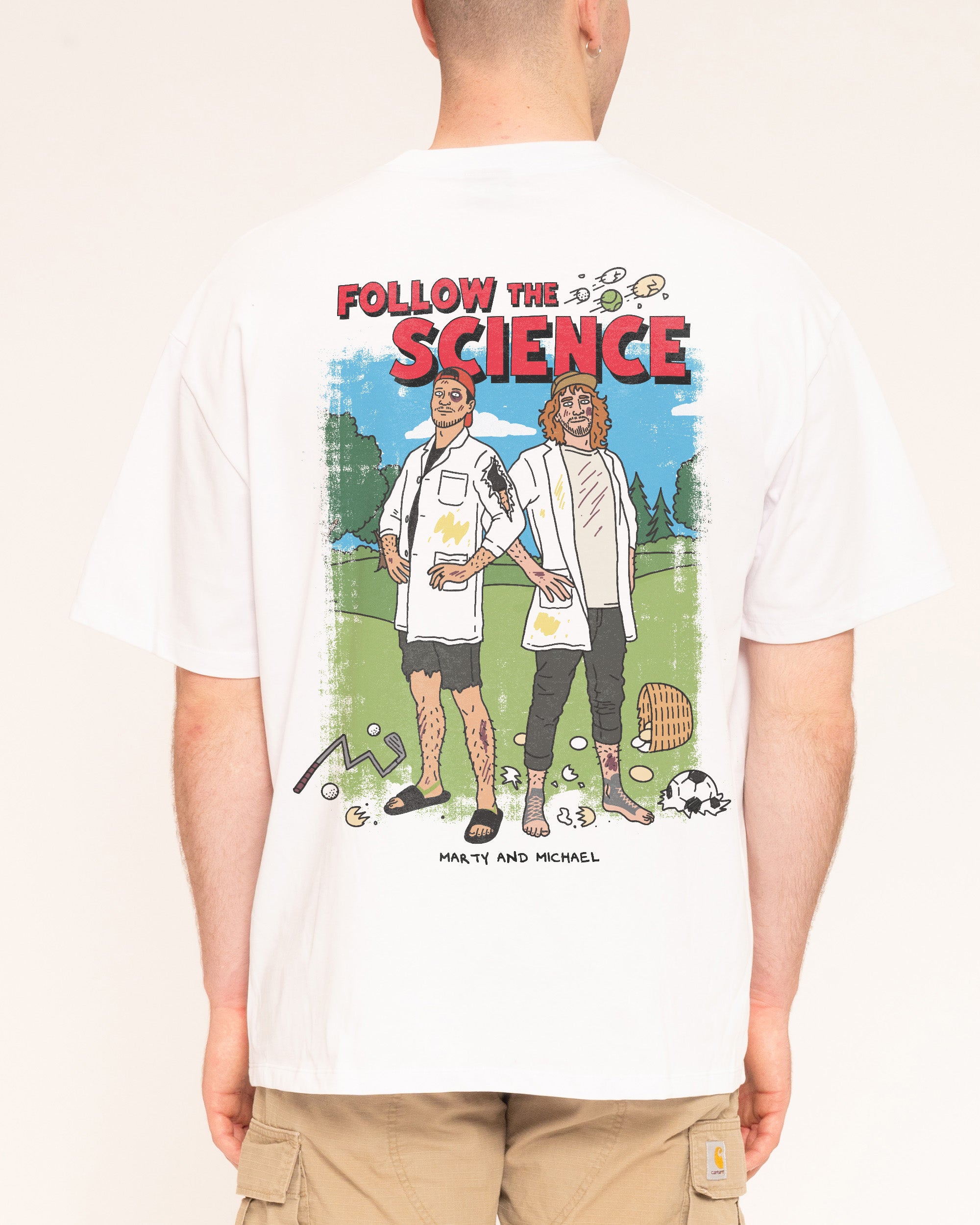 FTS (Follow the Science) White Oversized Tee