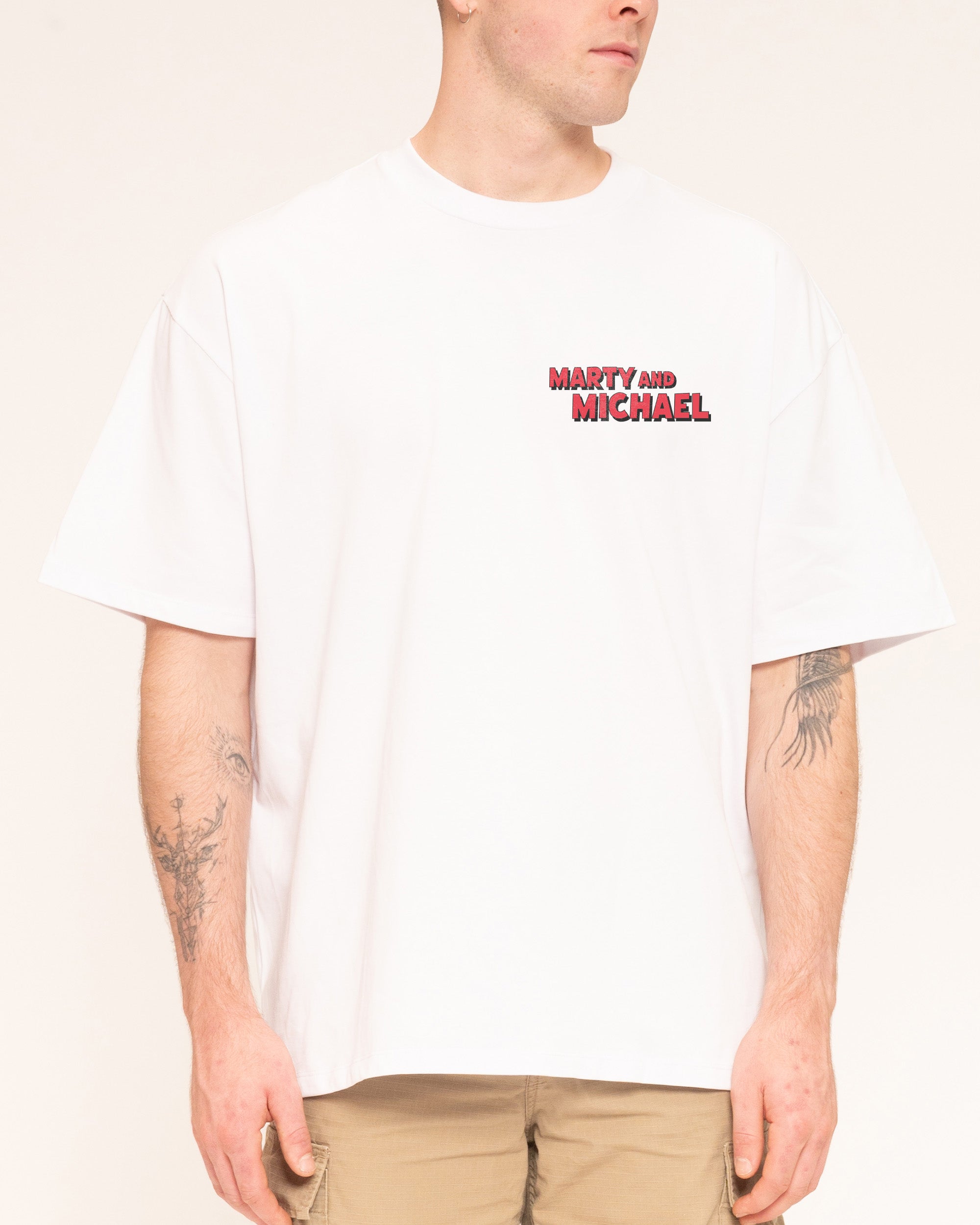 FTS (Follow the Science) White Oversized Tee