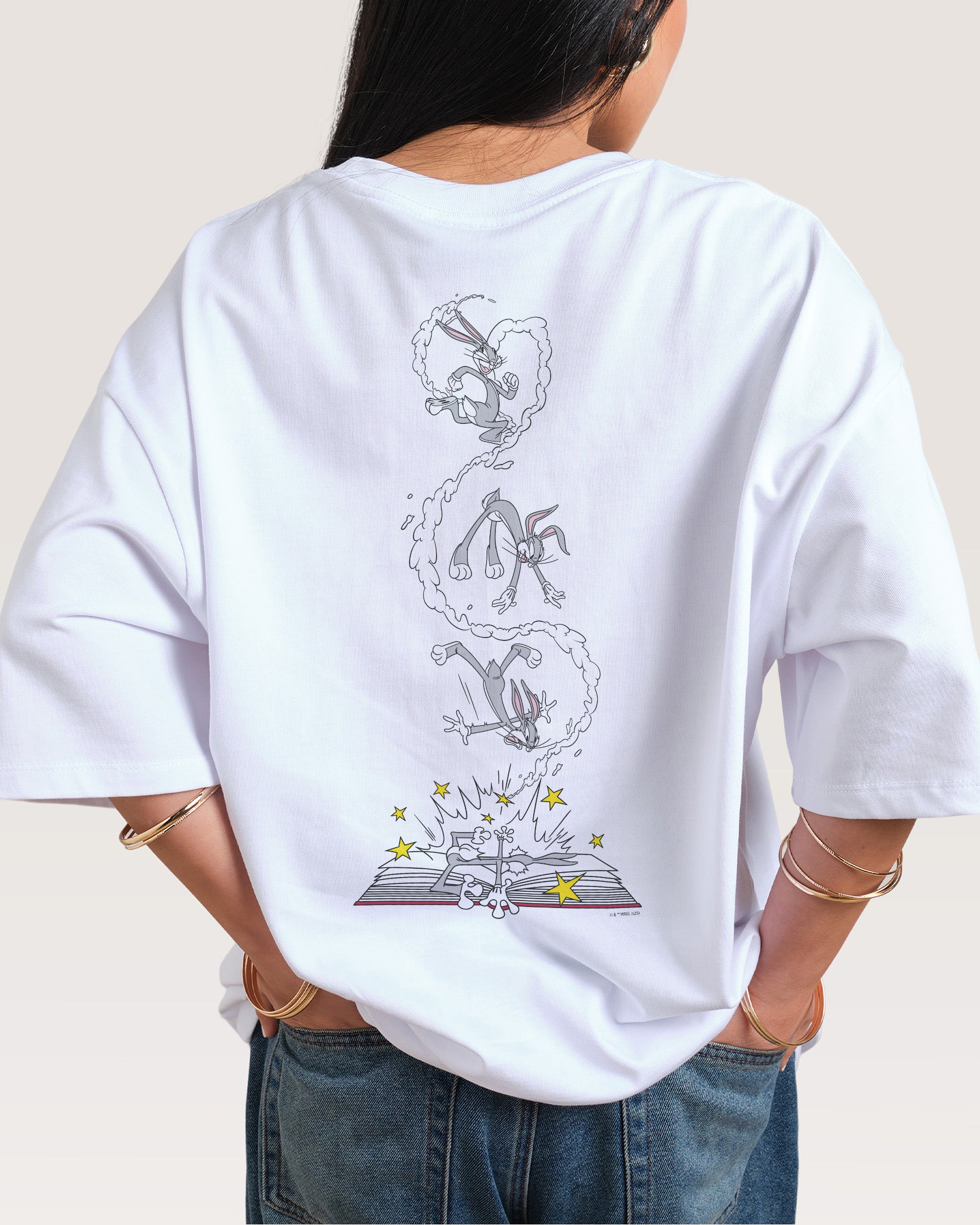 Bugs Bunny Book Crash Oversized Tee Australia
