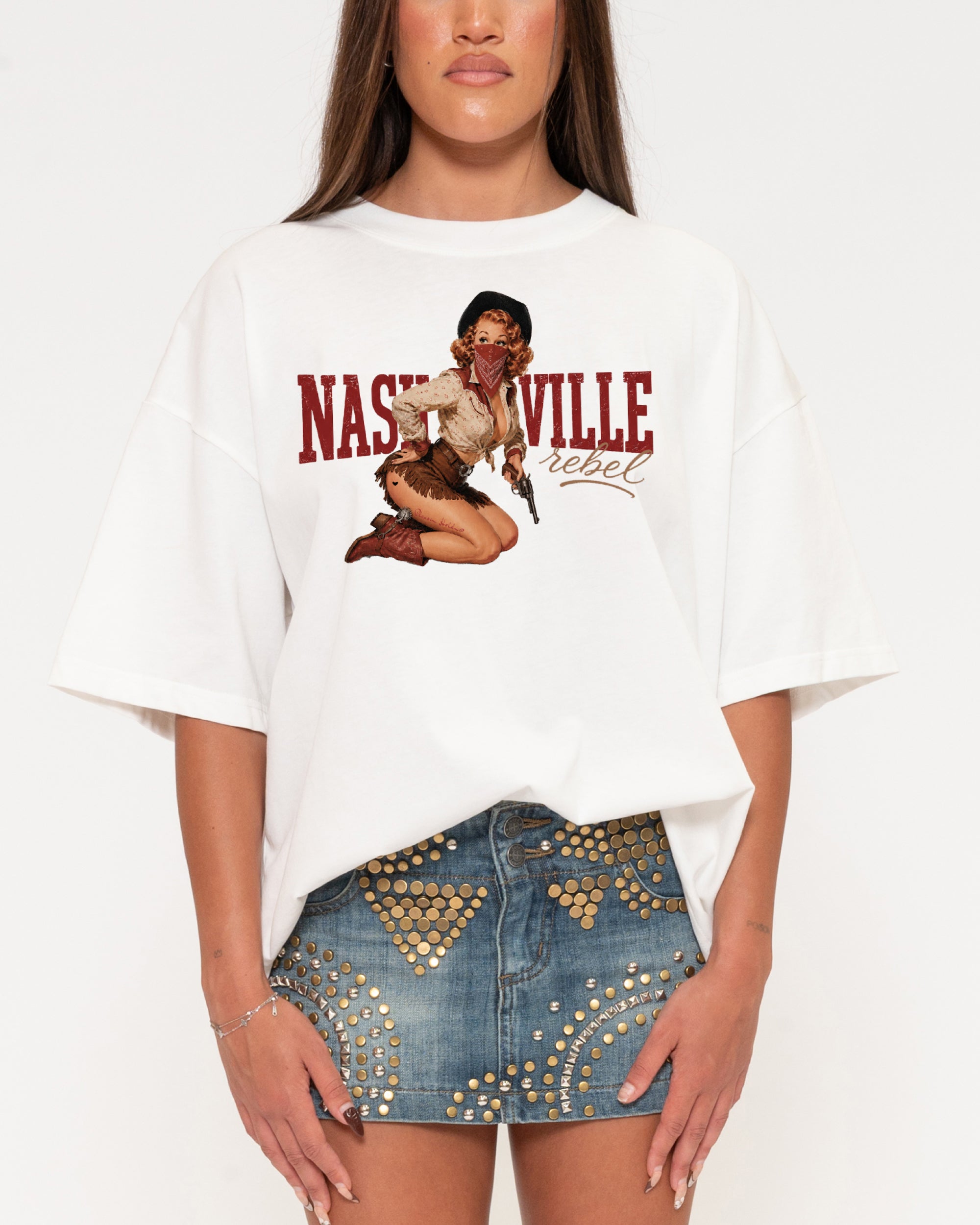 Nashville Rebel Boxy Tee